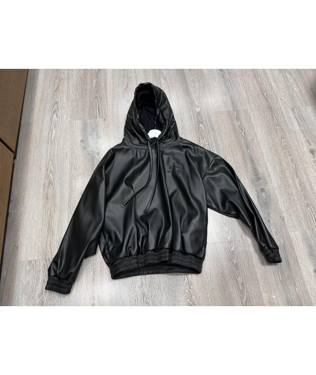 ICEBERG Черная полиуретановая куртка, фото 3