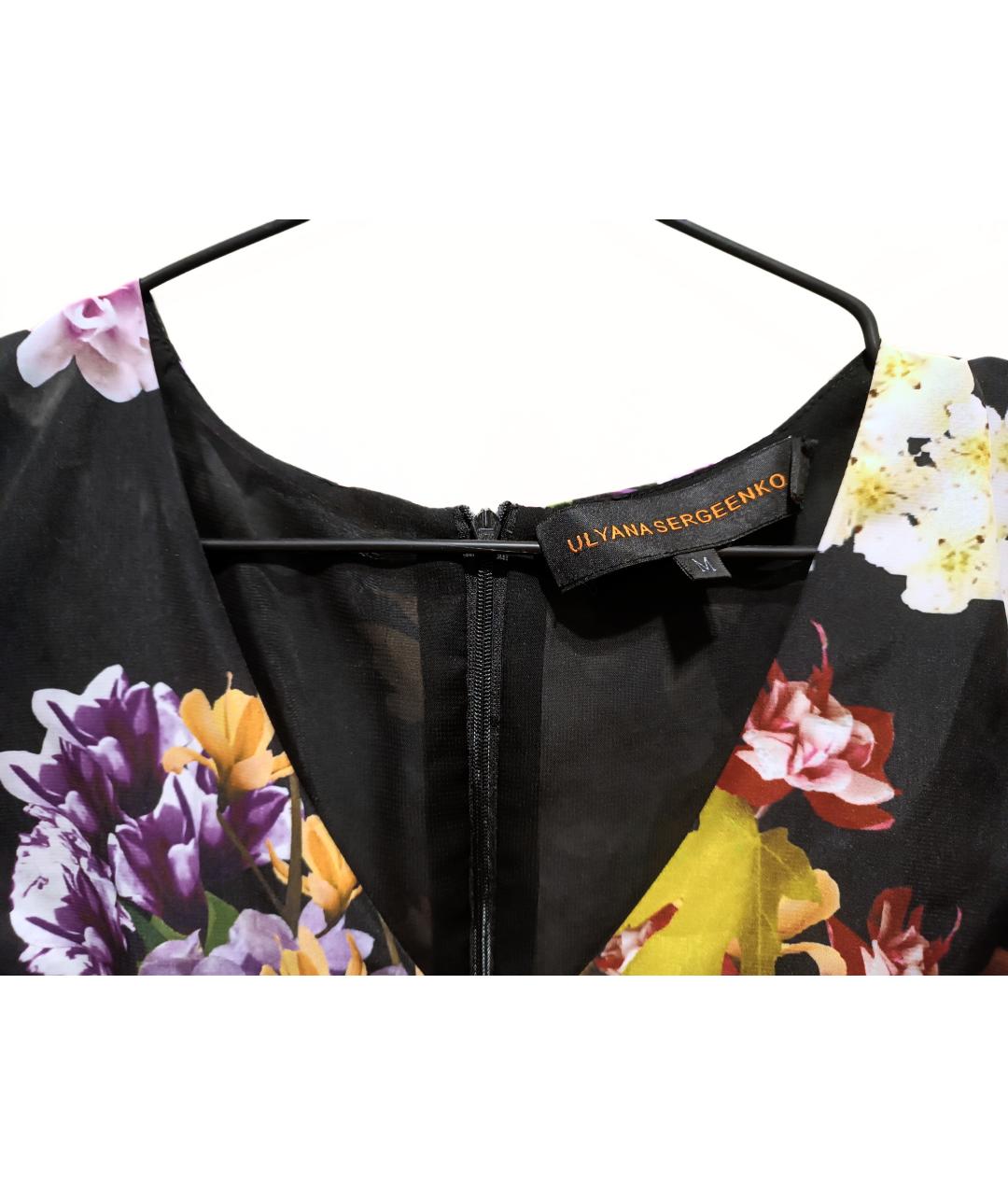 ULYANA SERGEENKO Мульти шелковое вечернее платье, фото 3