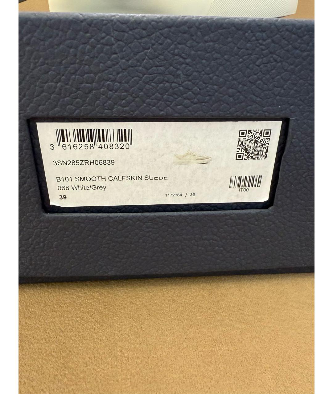 CHRISTIAN DIOR Белые кожаные низкие кроссовки / кеды, фото 6