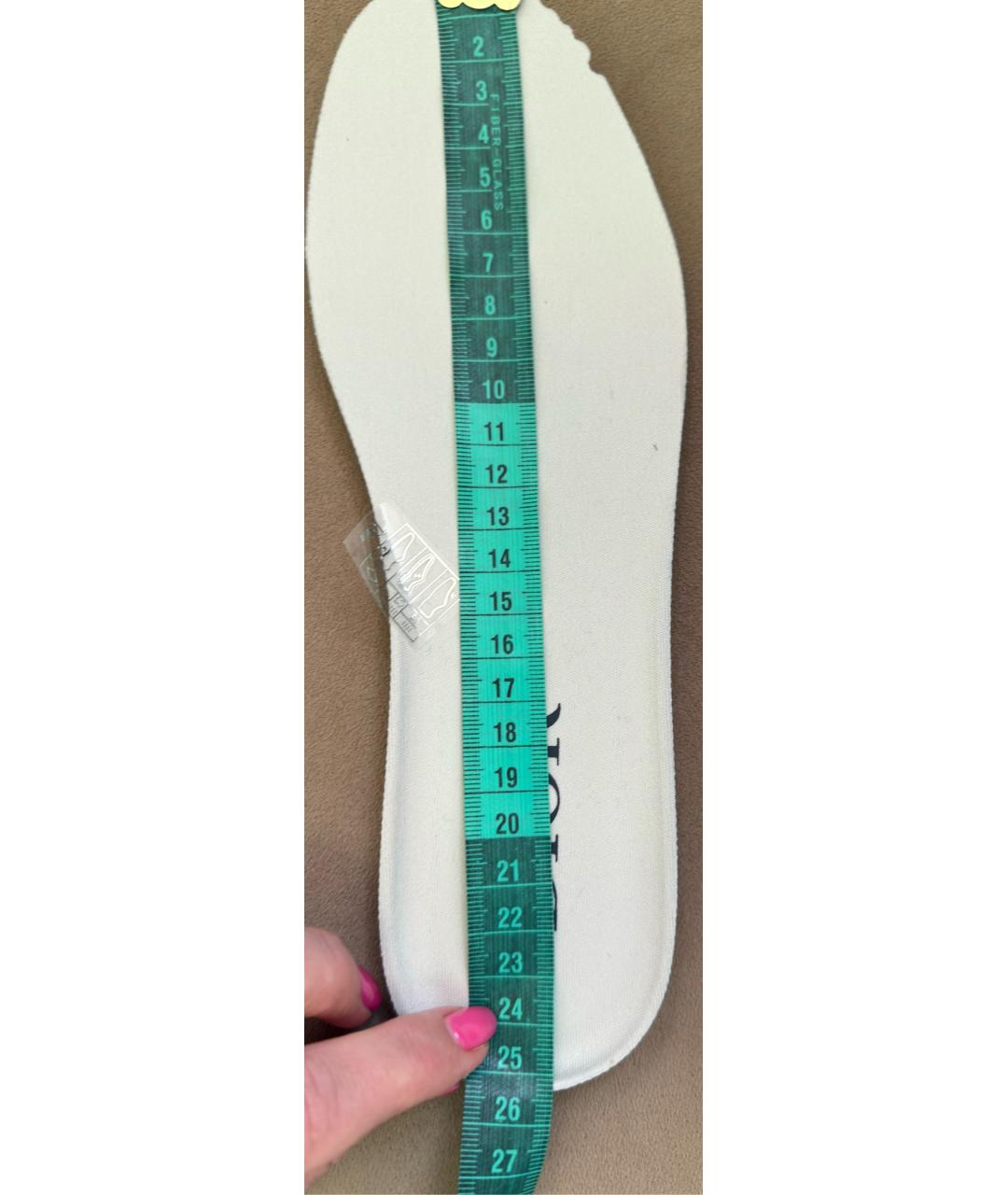 CHRISTIAN DIOR Белые кожаные низкие кроссовки / кеды, фото 7