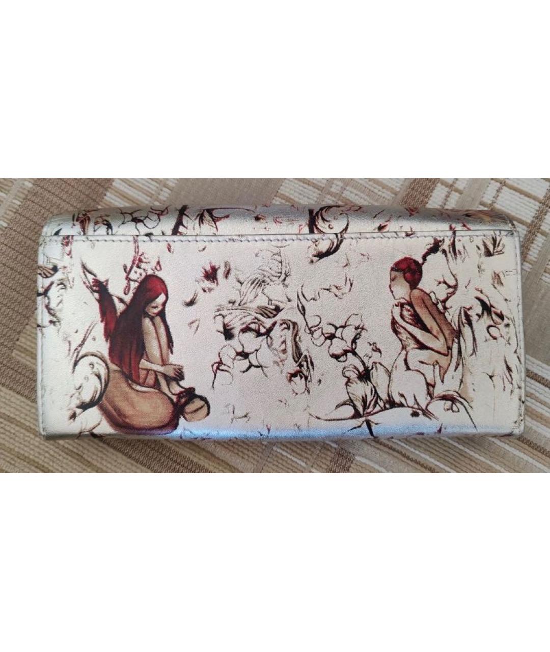 PRADA Серебрянный кожаный кошелек, фото 2