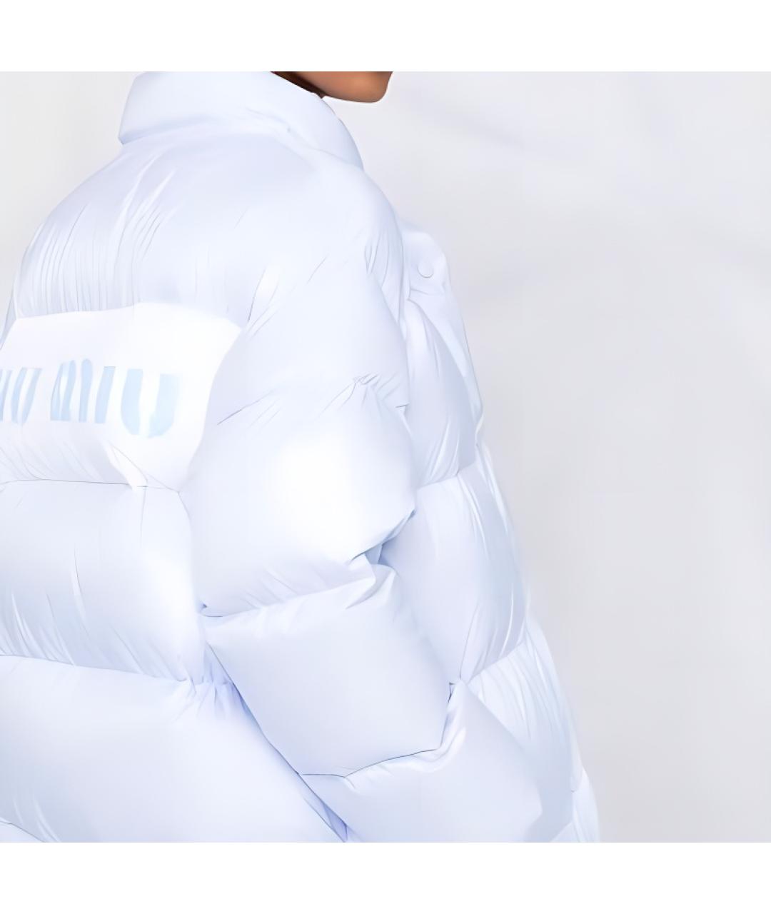 MIU MIU Голубой пуховик, фото 5