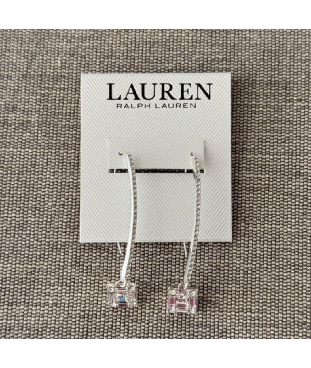 RALPH LAUREN Серебряные металлические серьги, фото 4