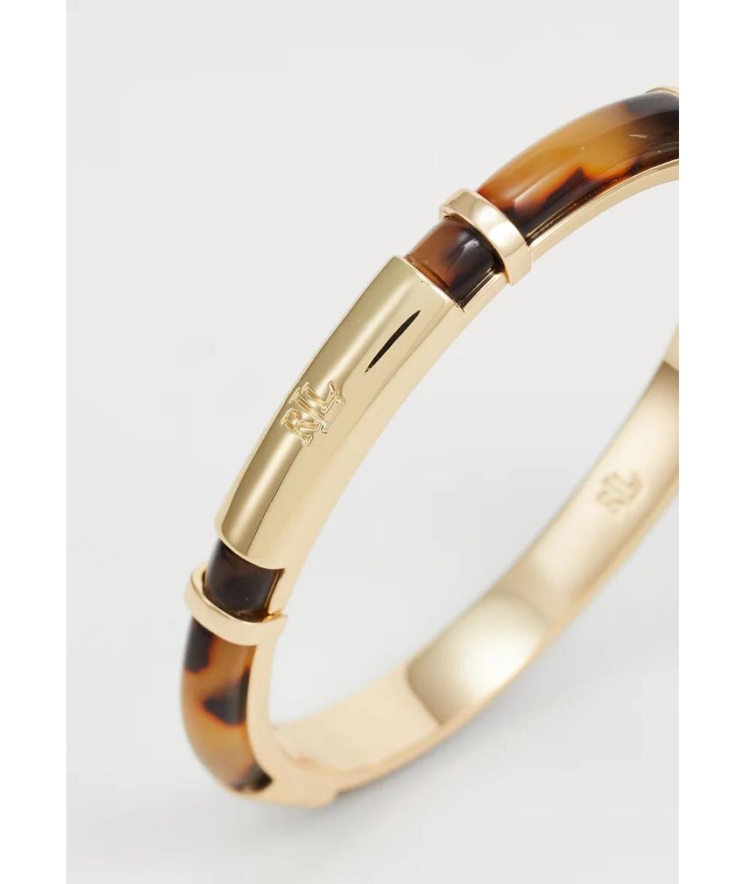 RALPH LAUREN Коричневый латунный браслет, фото 3
