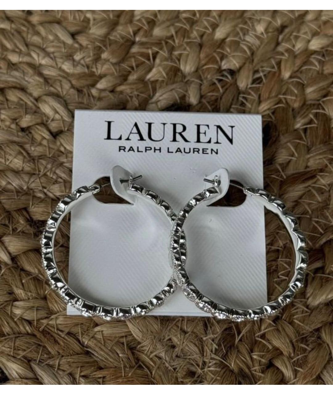 RALPH LAUREN Серебряные металлические серьги, фото 5
