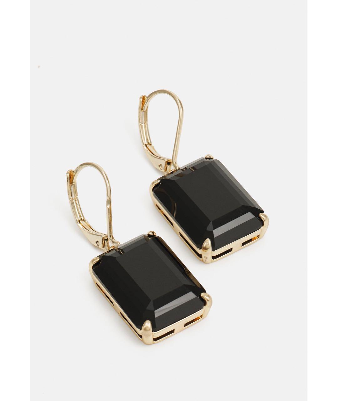 RALPH LAUREN Черные латунные серьги, фото 4