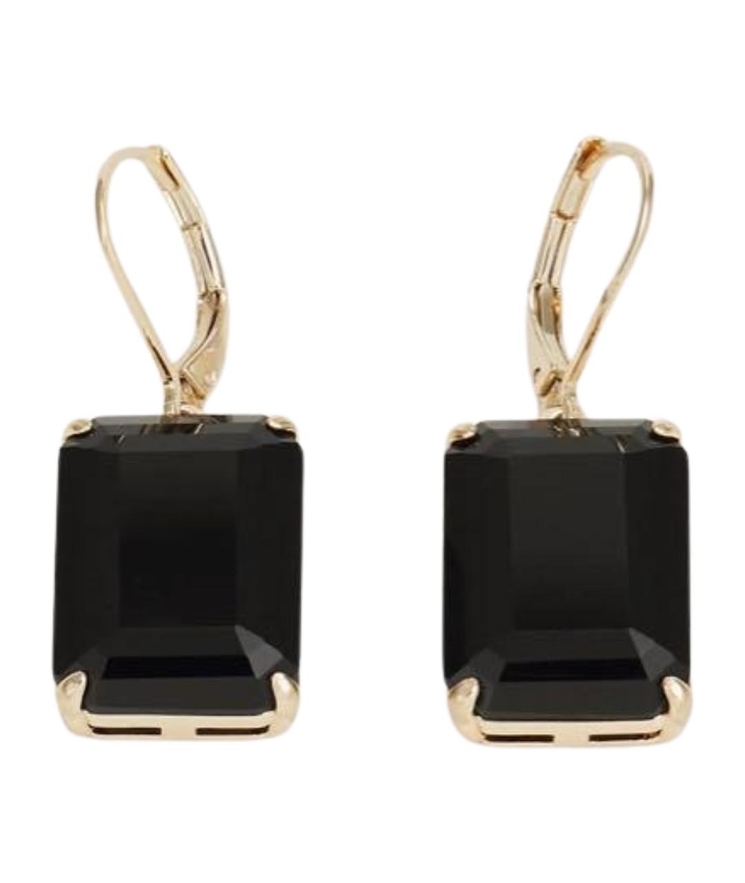 RALPH LAUREN Черные латунные серьги, фото 1