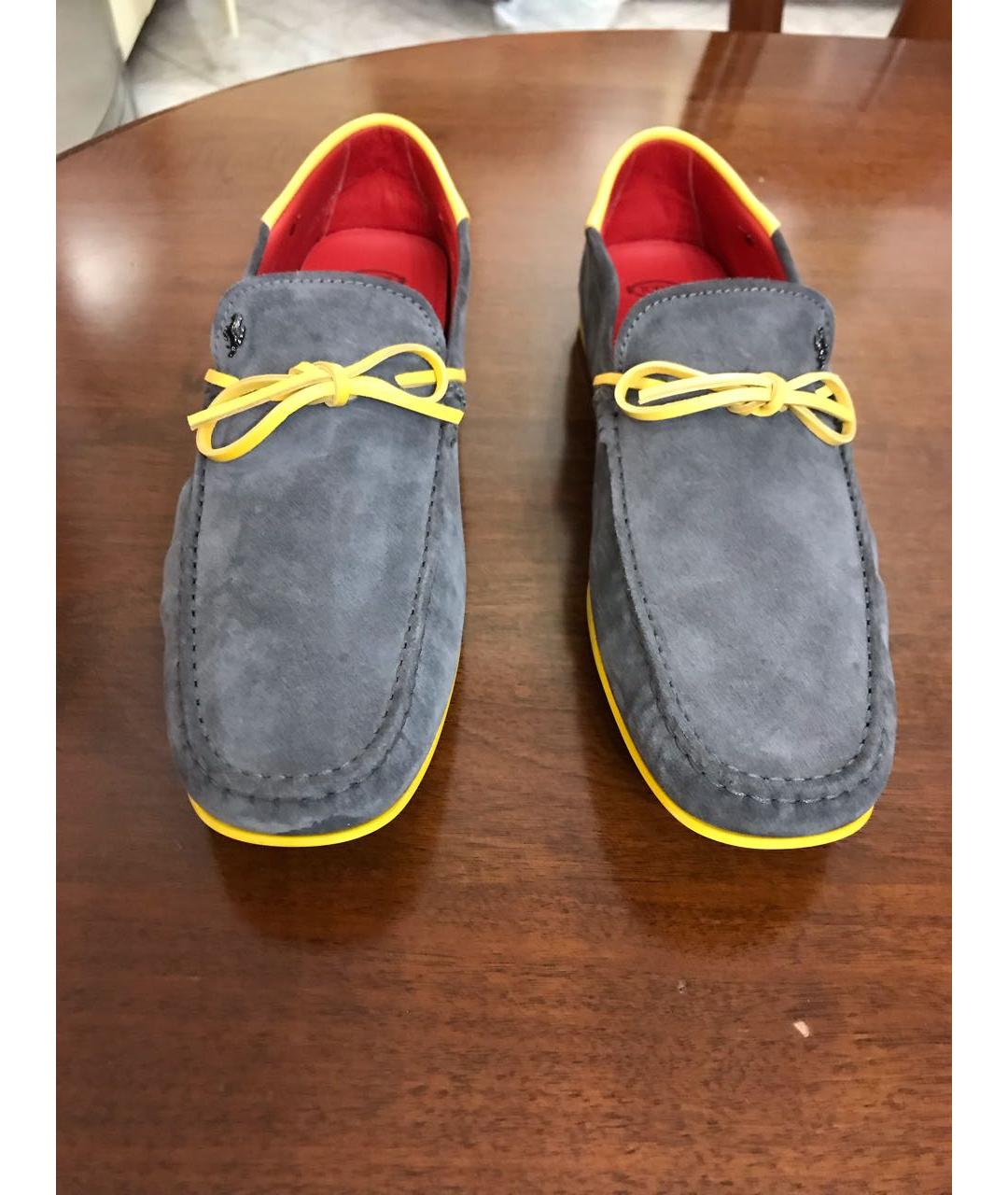 TOD'S Серые замшевые мокасины, фото 2