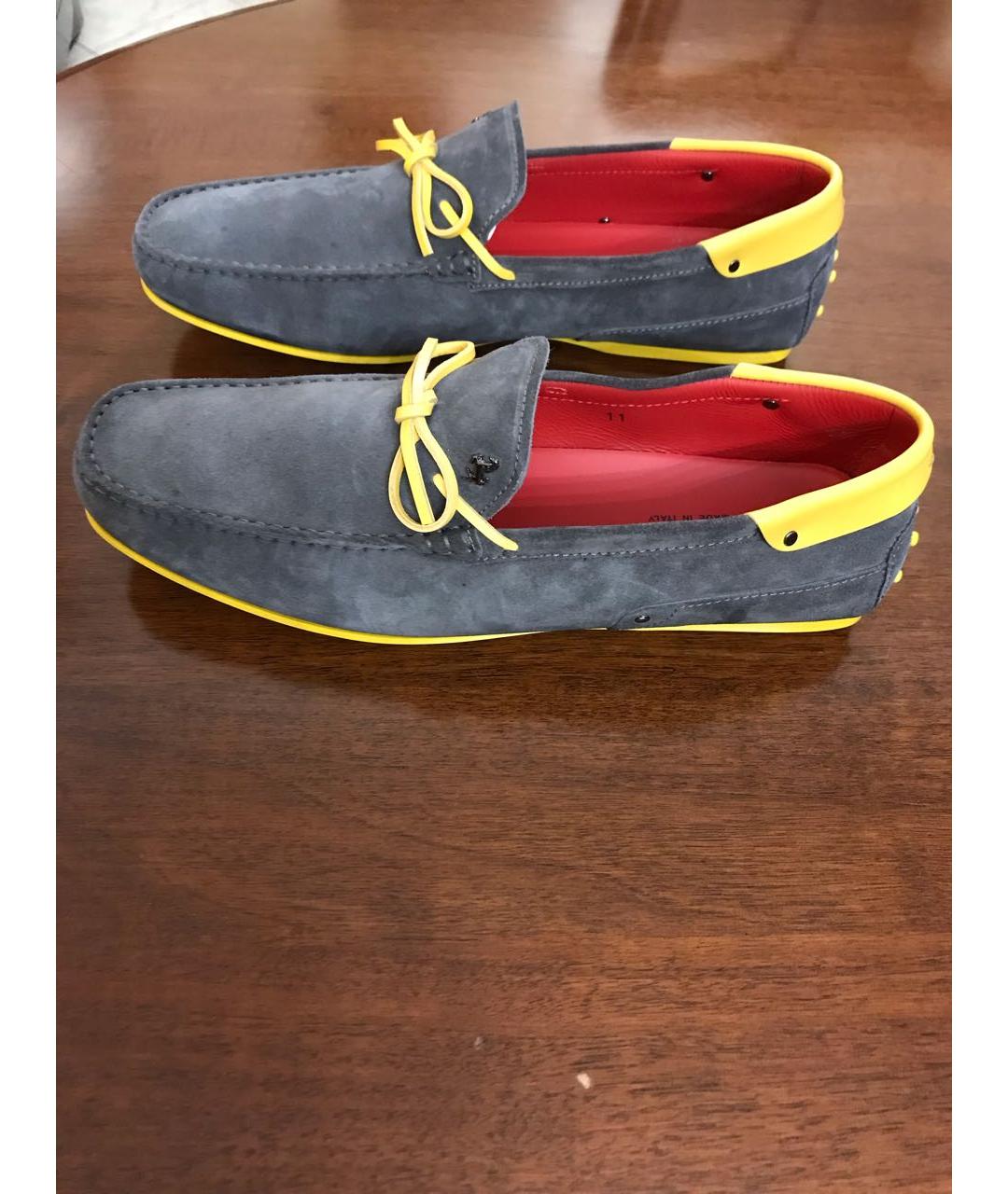 TOD'S Серые замшевые мокасины, фото 9