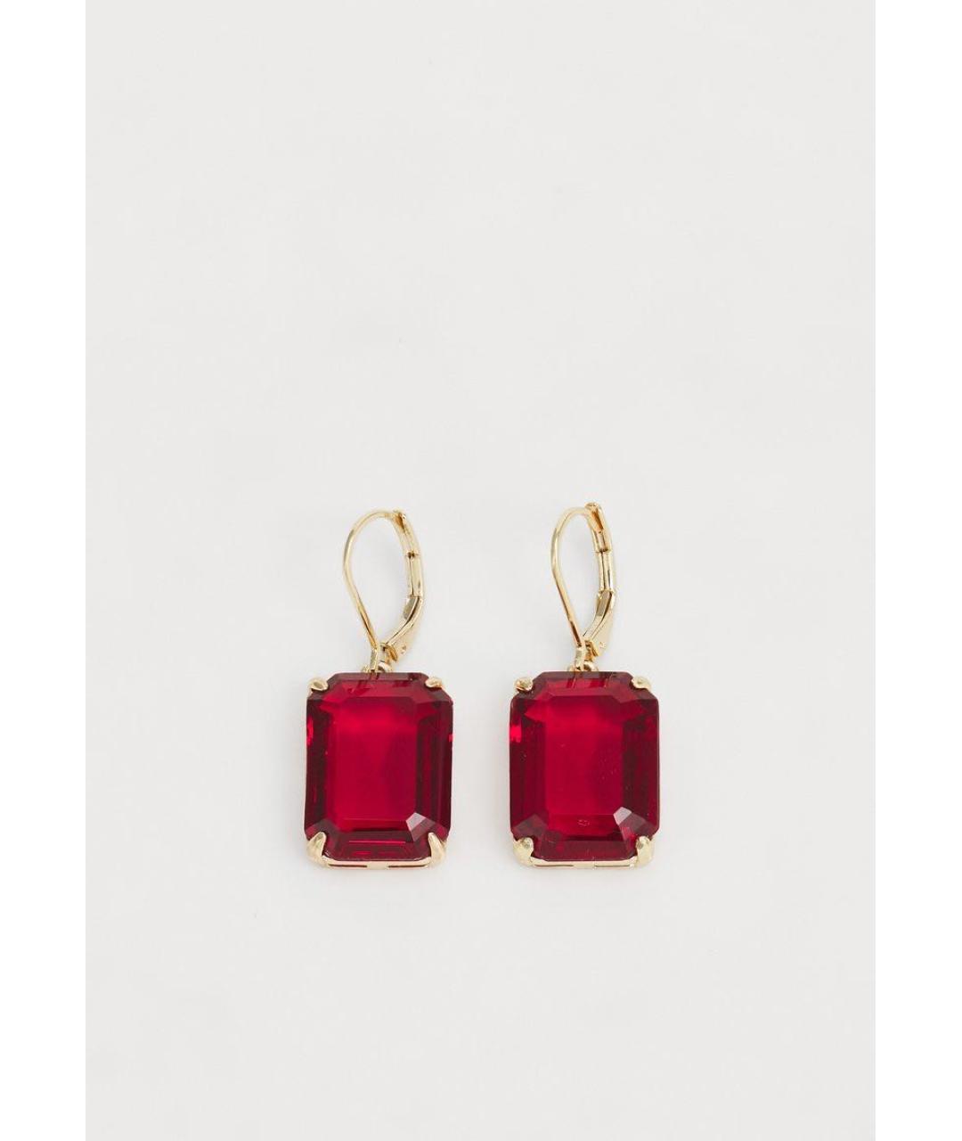 RALPH LAUREN Красные латунные серьги, фото 7