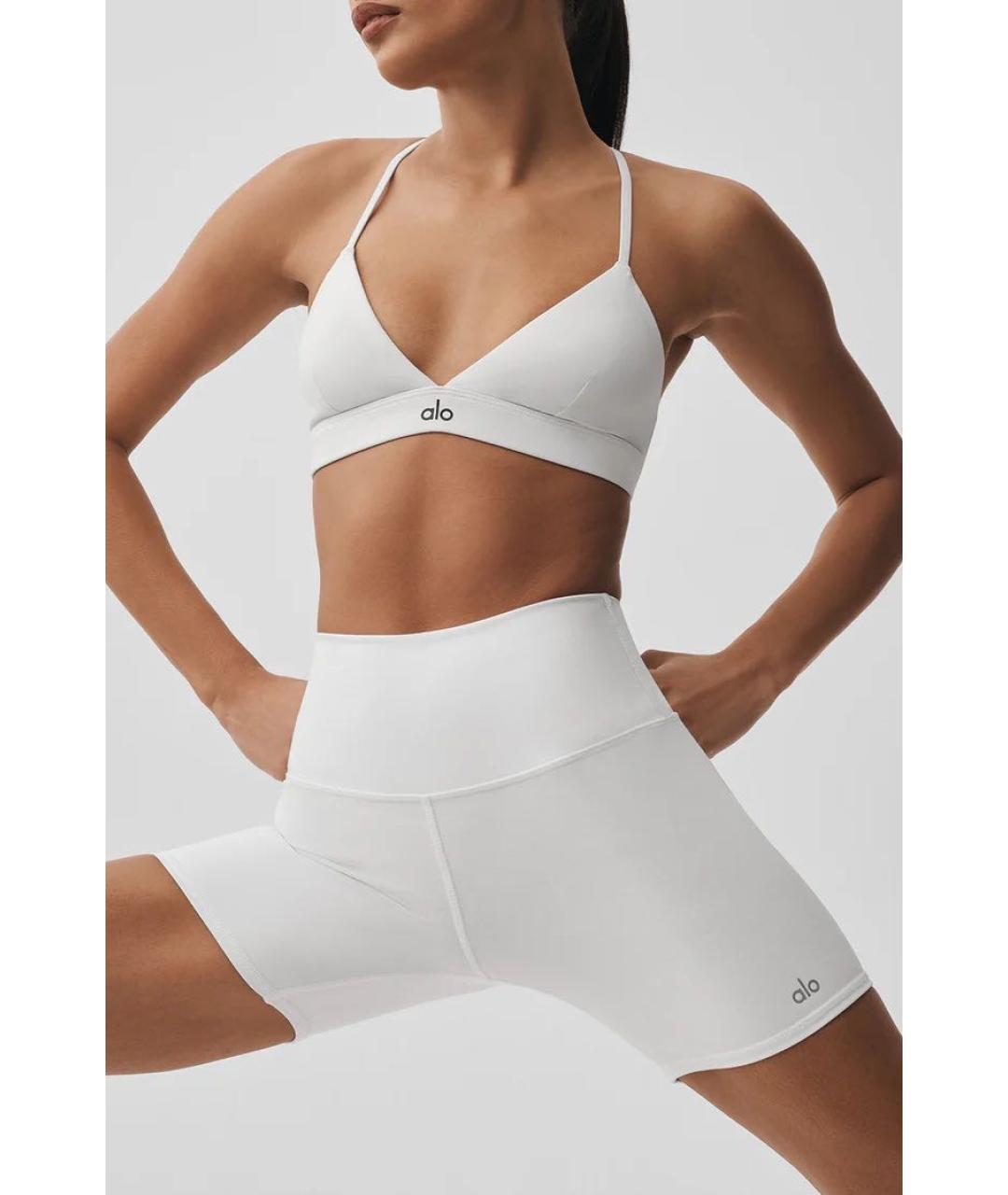 ALO YOGA Белые шорты, фото 3