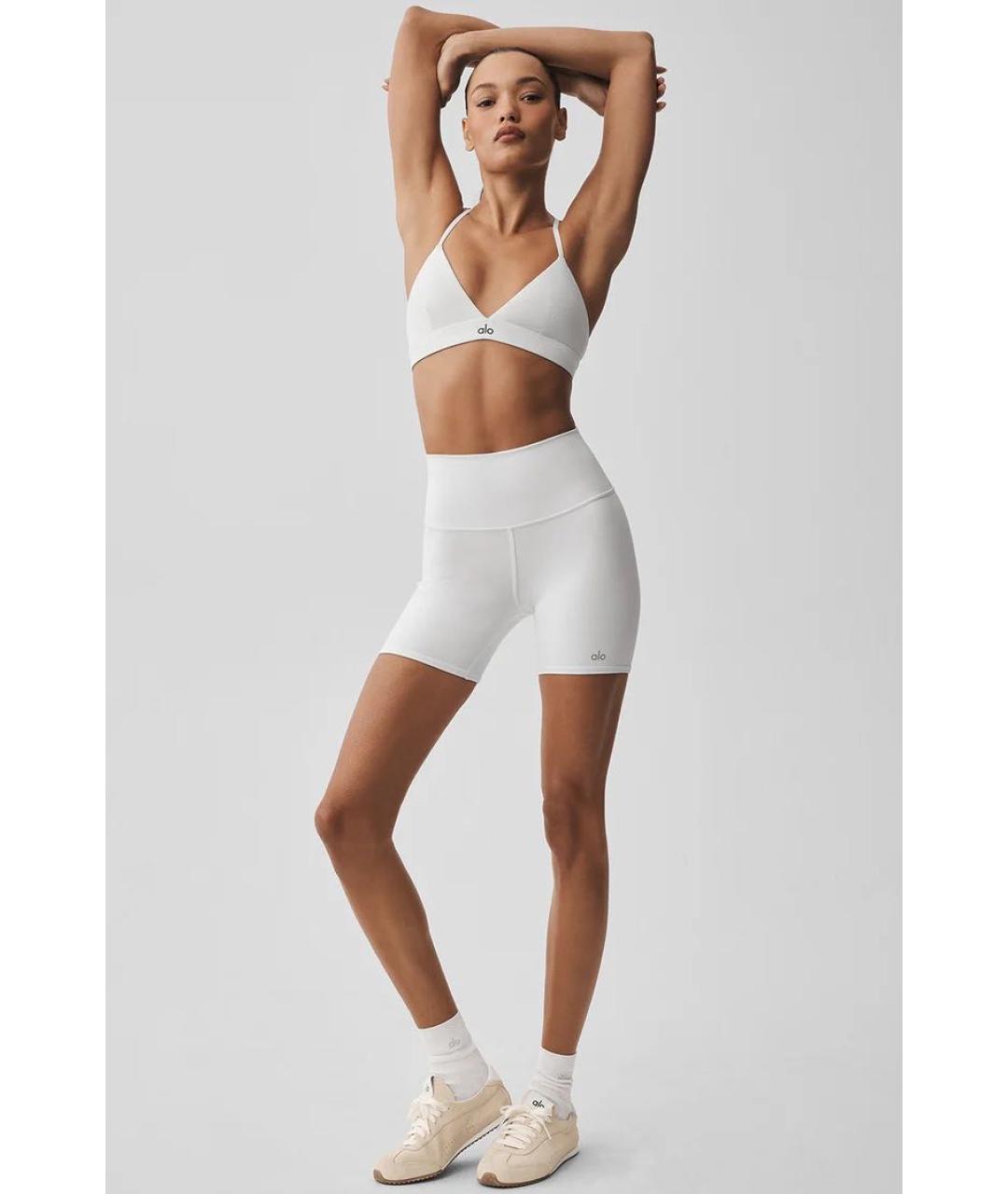 ALO YOGA Белые шорты, фото 2