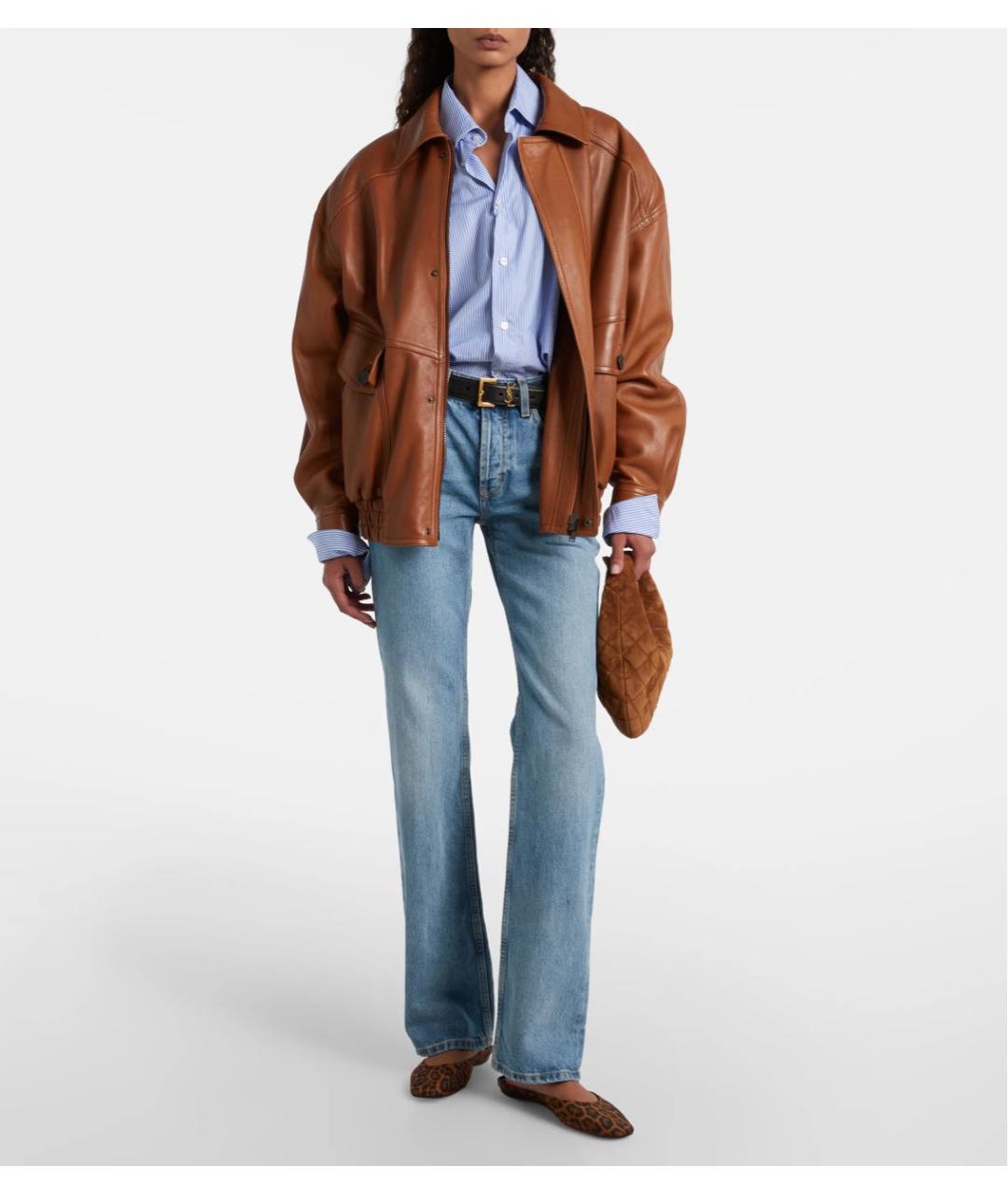 SAINT LAURENT Замшевая сумка с короткими ручками, фото 4