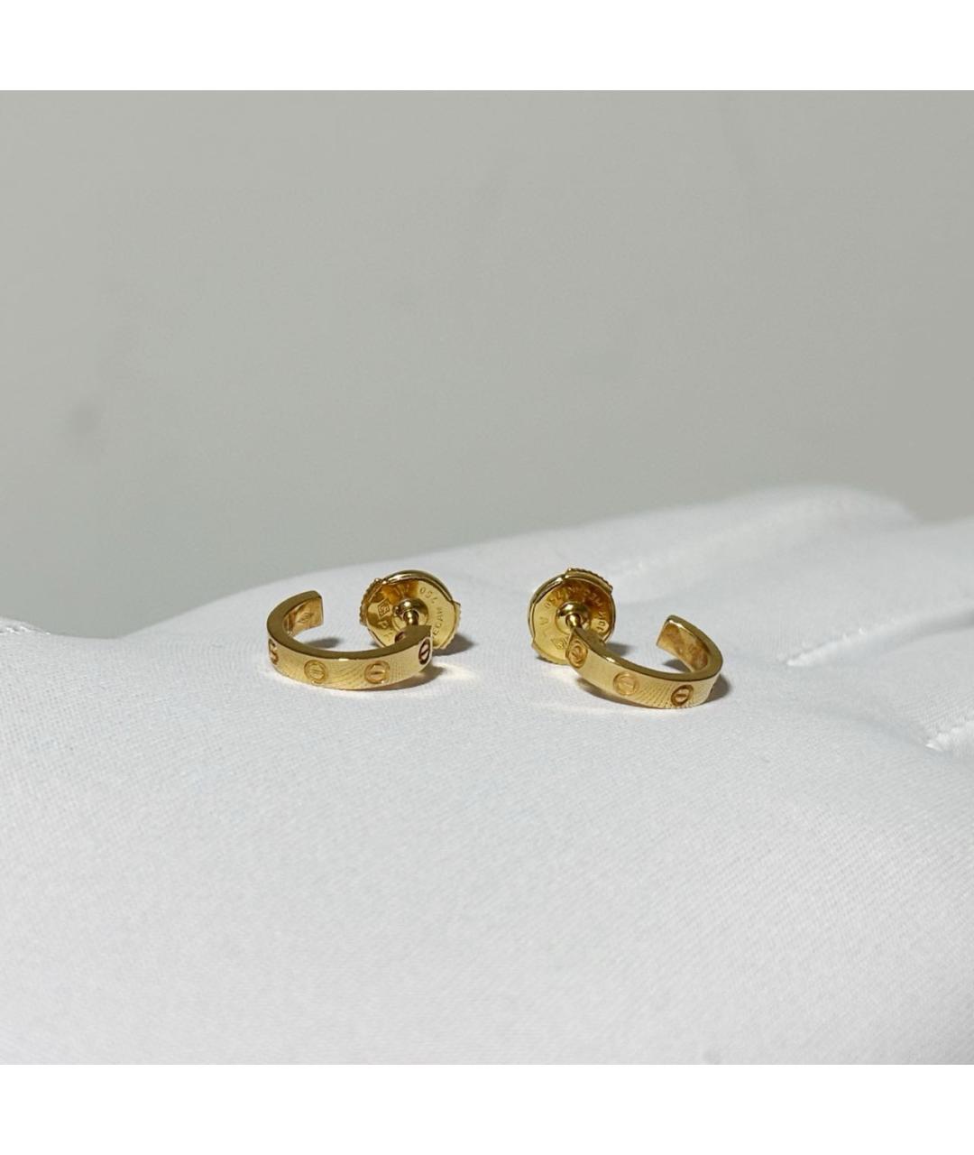 CARTIER Золотые серьги из розового золота, фото 8