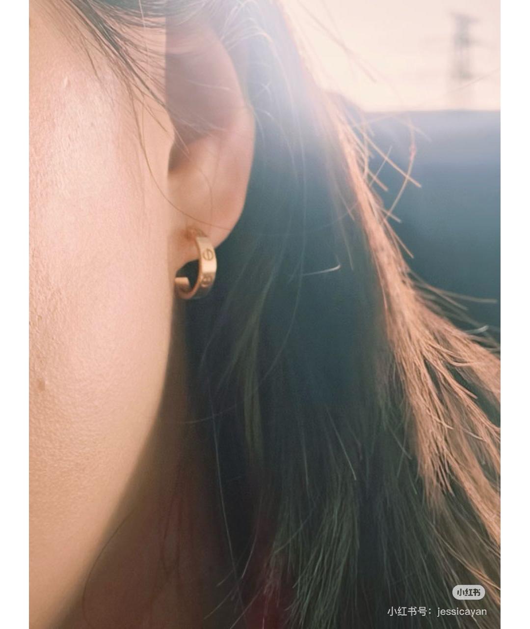 CARTIER Золотые серьги из розового золота, фото 6