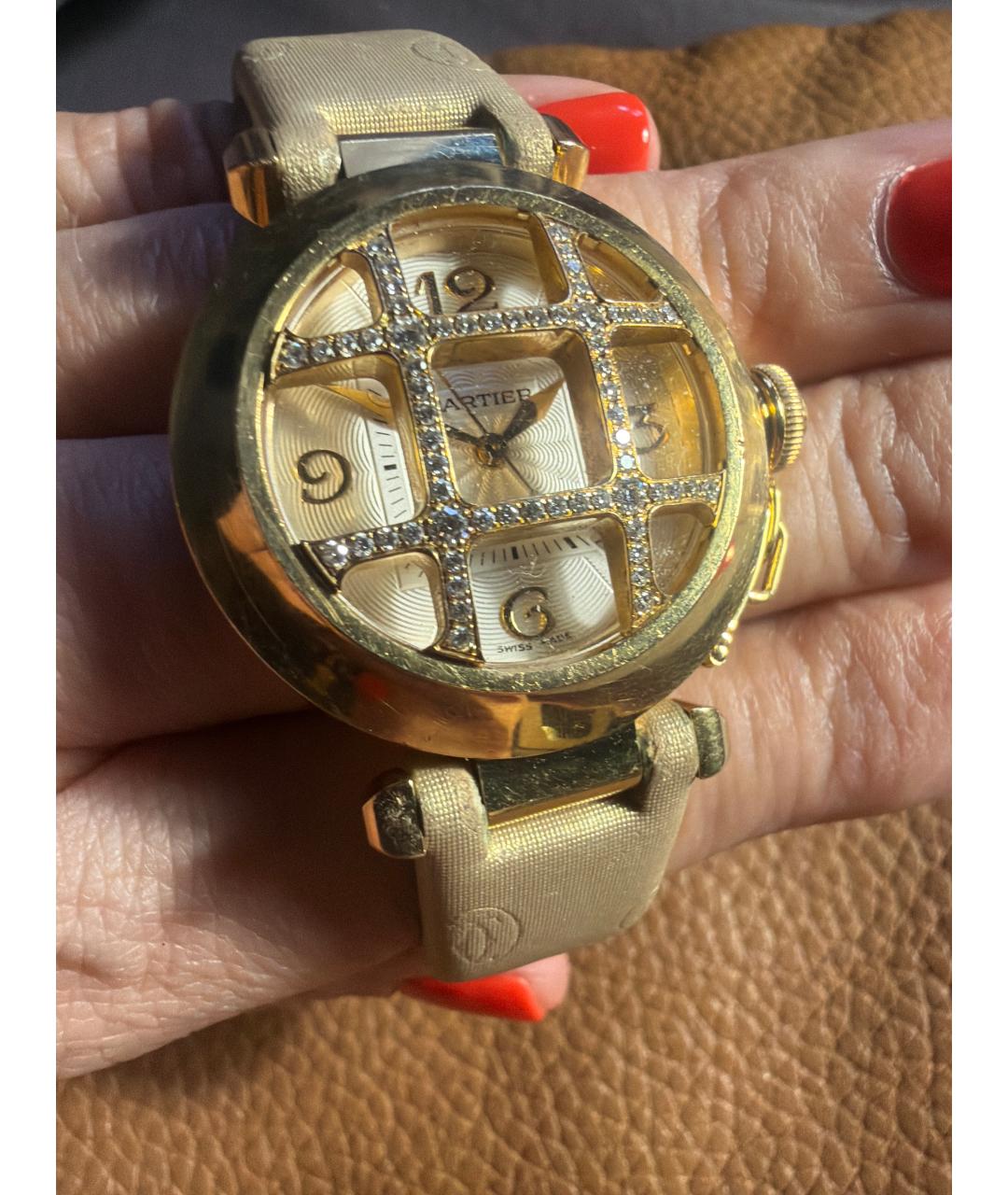 CARTIER Золотые часы из желтого золота, фото 4