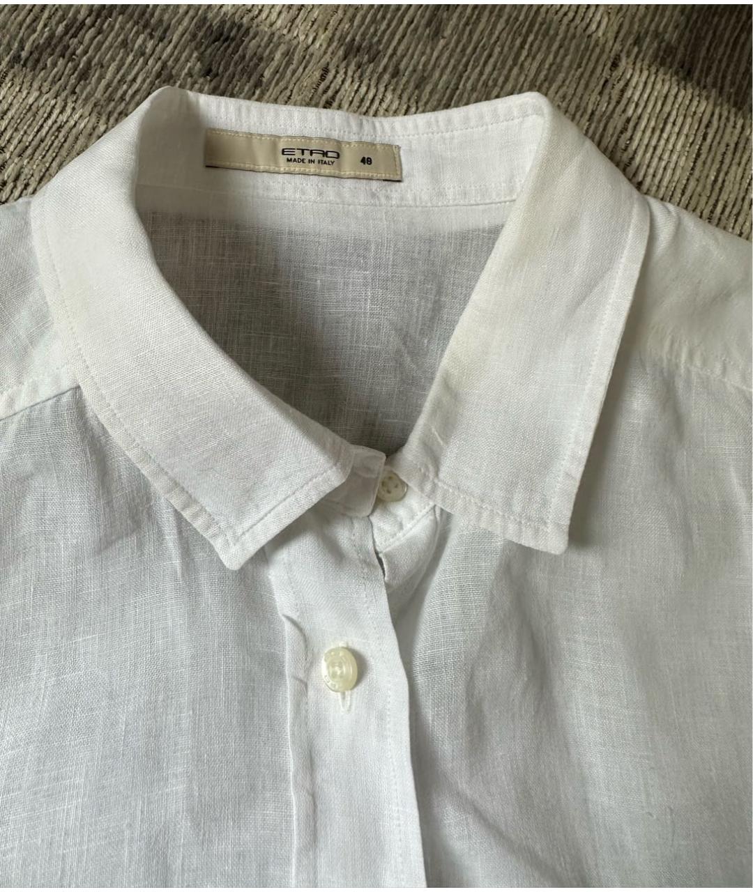 ETRO Белая льняная рубашка, фото 4