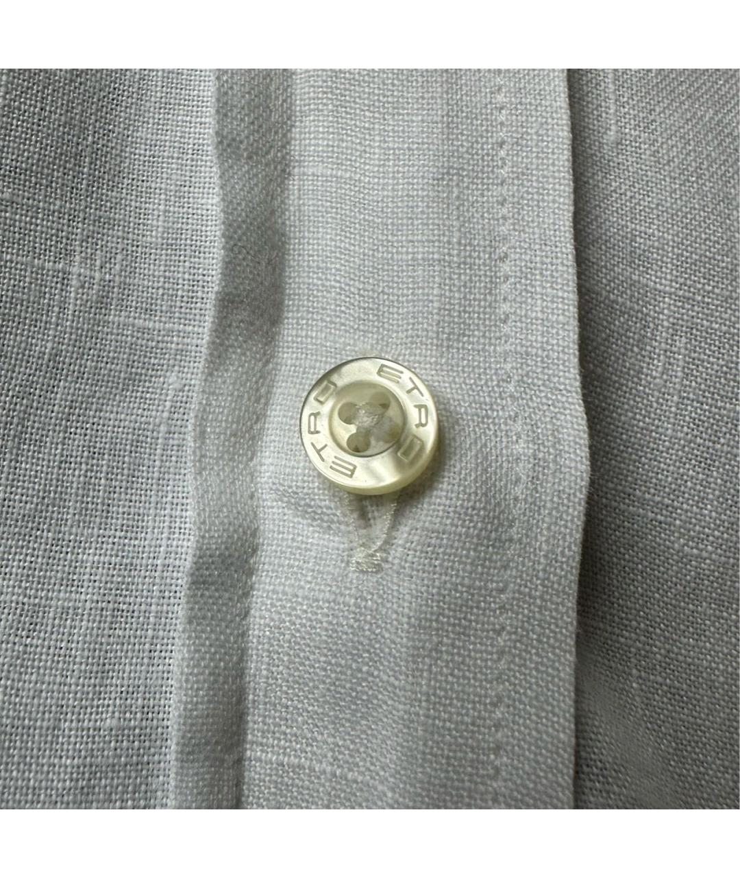 ETRO Белая льняная рубашка, фото 8