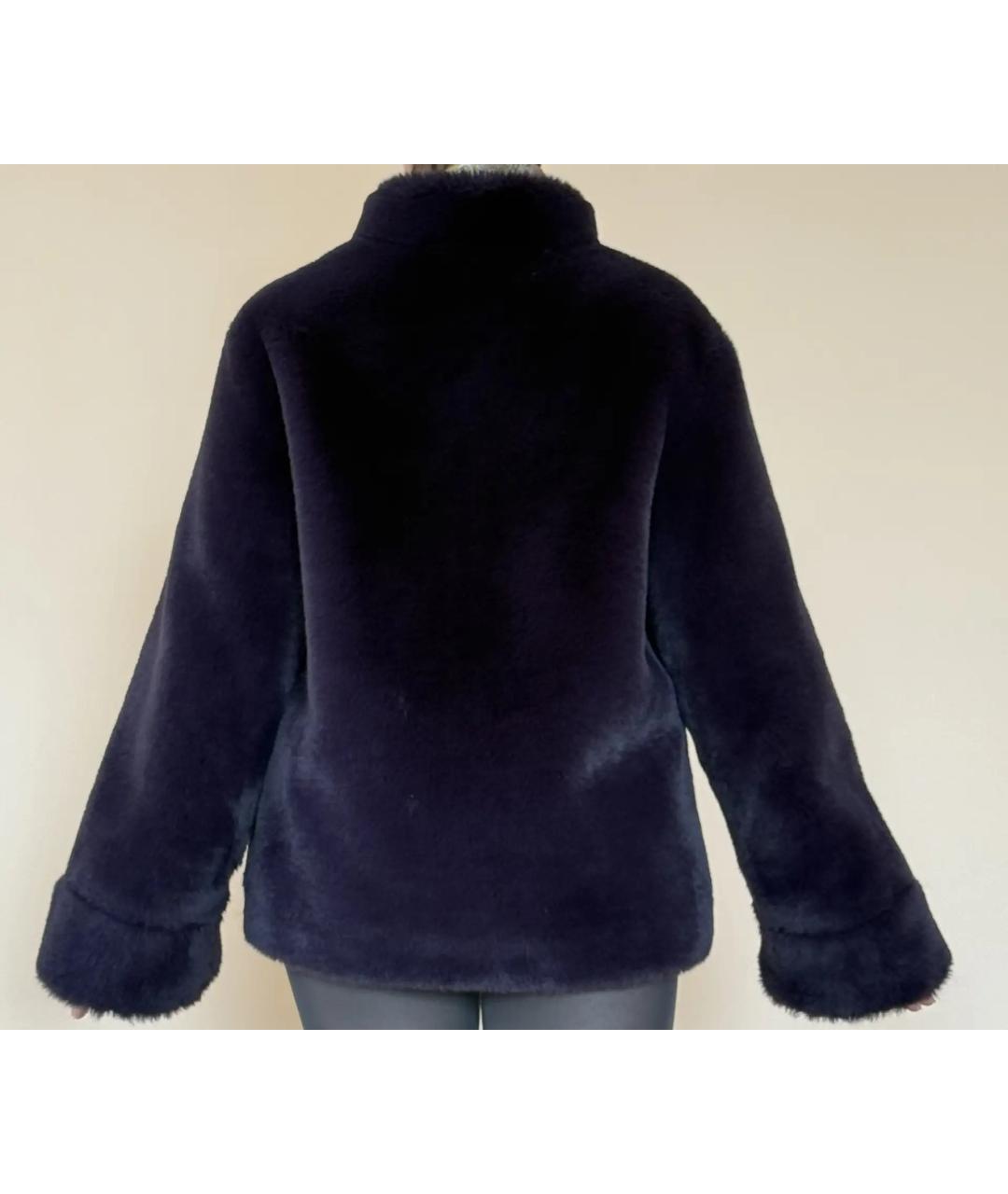 ARMANI EXCHANGE Фиолетовая полиэстеровая шуба, фото 4