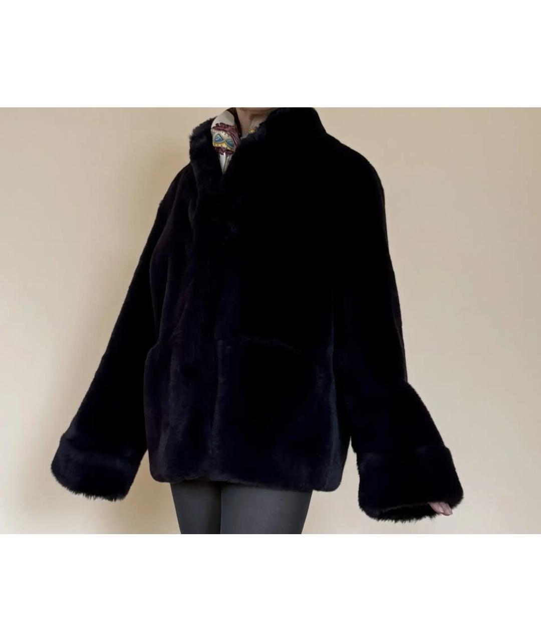 ARMANI EXCHANGE Фиолетовая полиэстеровая шуба, фото 3