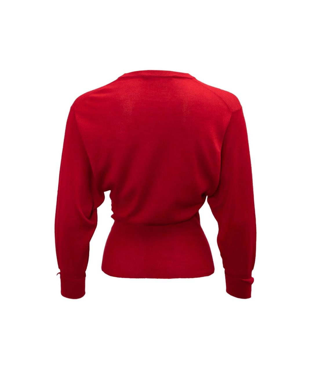 VALENTINO Красный кашемировый джемпер / свитер, фото 2