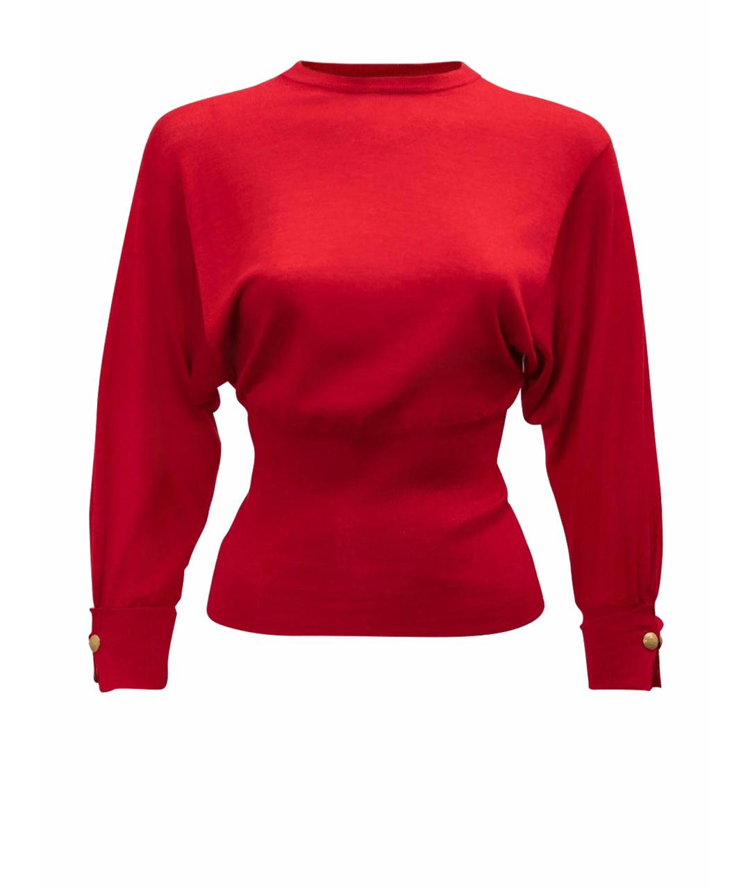 VALENTINO Красный кашемировый джемпер / свитер, фото 1