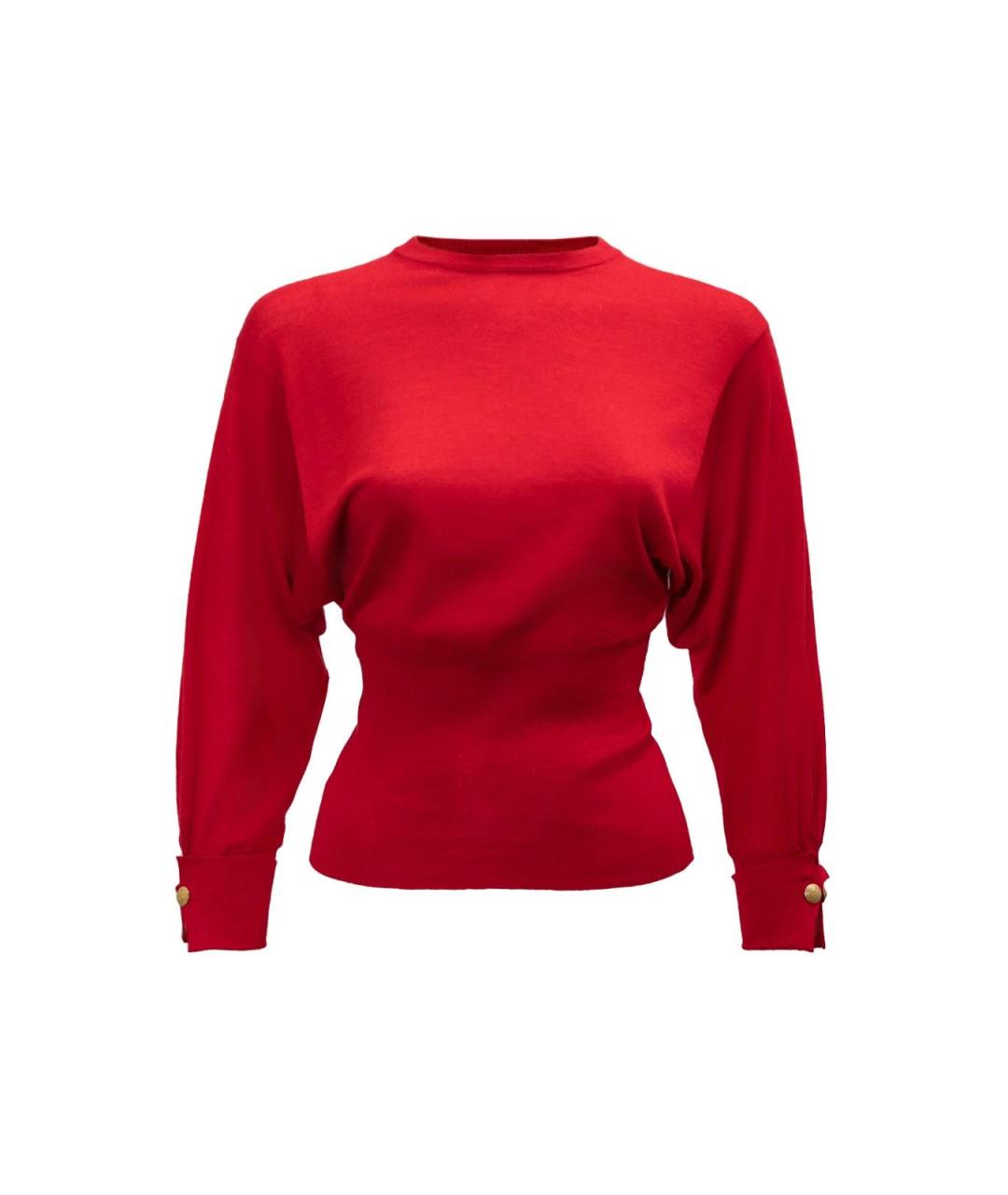 VALENTINO Красный кашемировый джемпер / свитер, фото 4