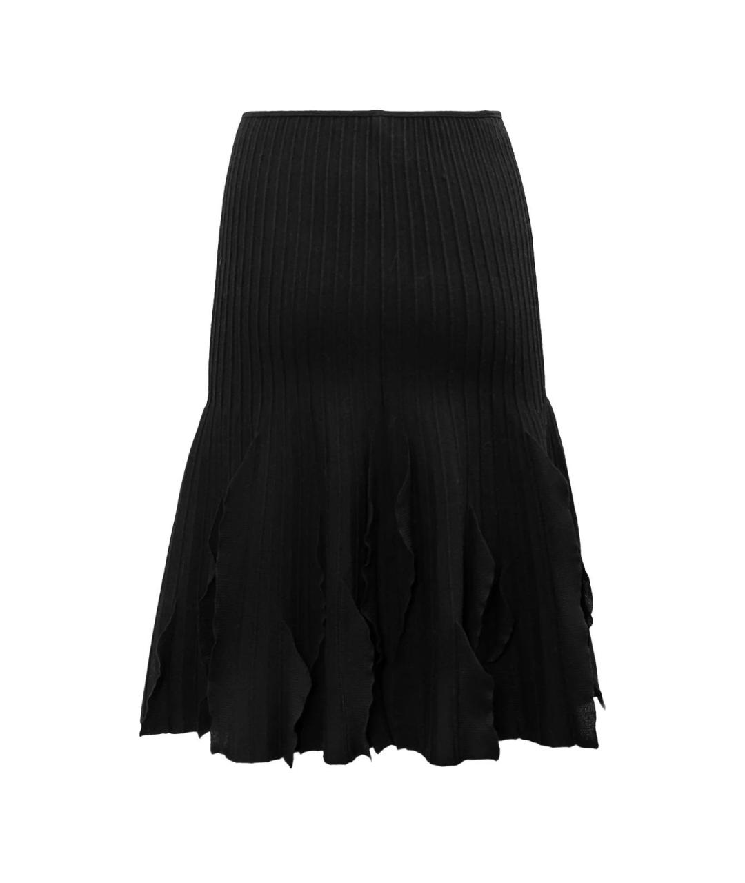 VALENTINO Черная шерстяная юбка миди, фото 2