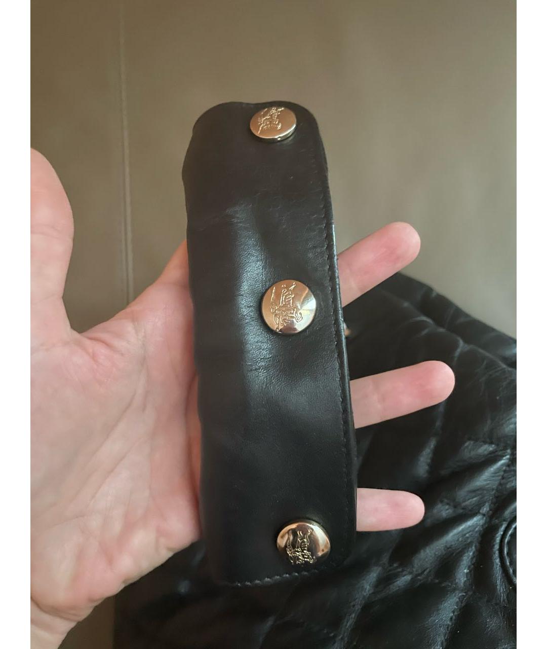 BURBERRY Черная кожаная сумка через плечо, фото 3