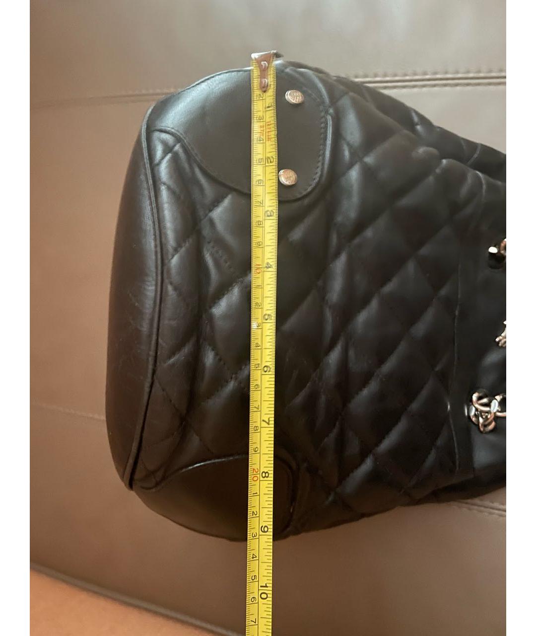 BURBERRY Черная кожаная сумка через плечо, фото 7