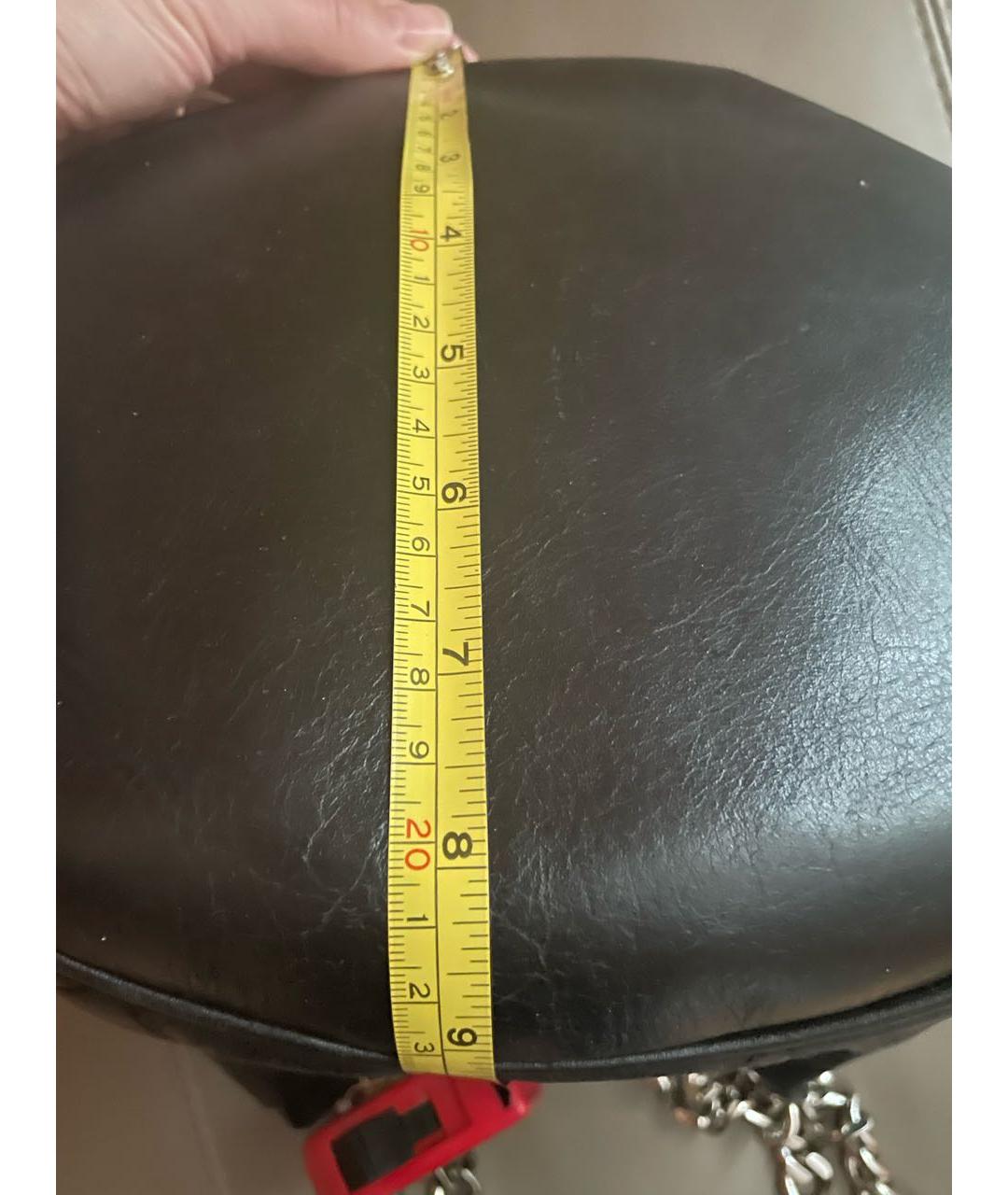 BURBERRY Черная кожаная сумка через плечо, фото 8