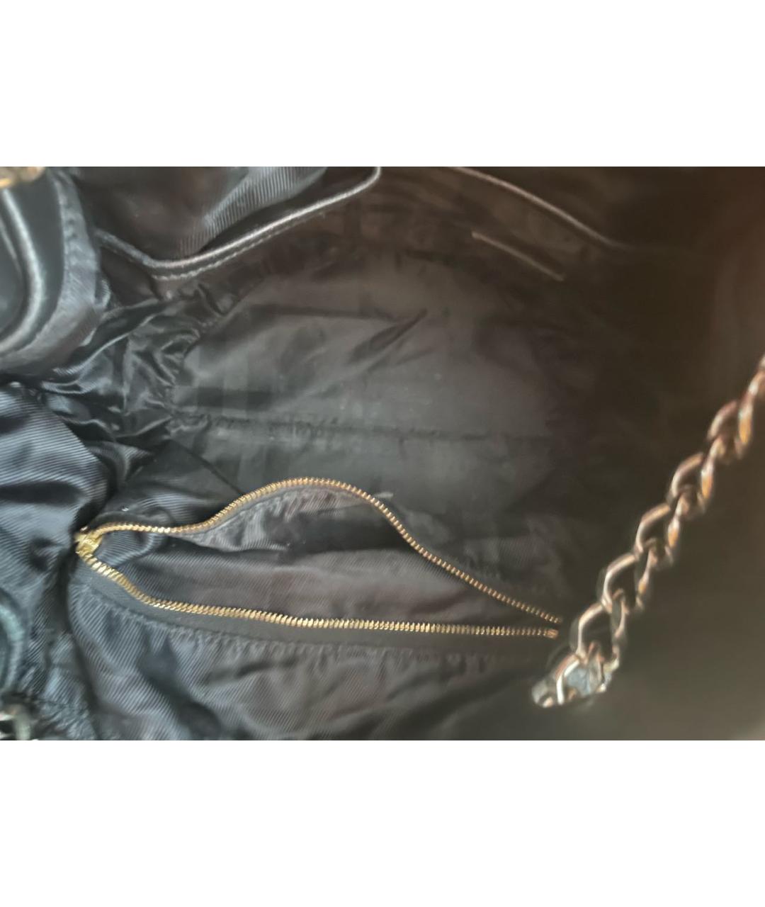 BURBERRY Черная кожаная сумка через плечо, фото 4