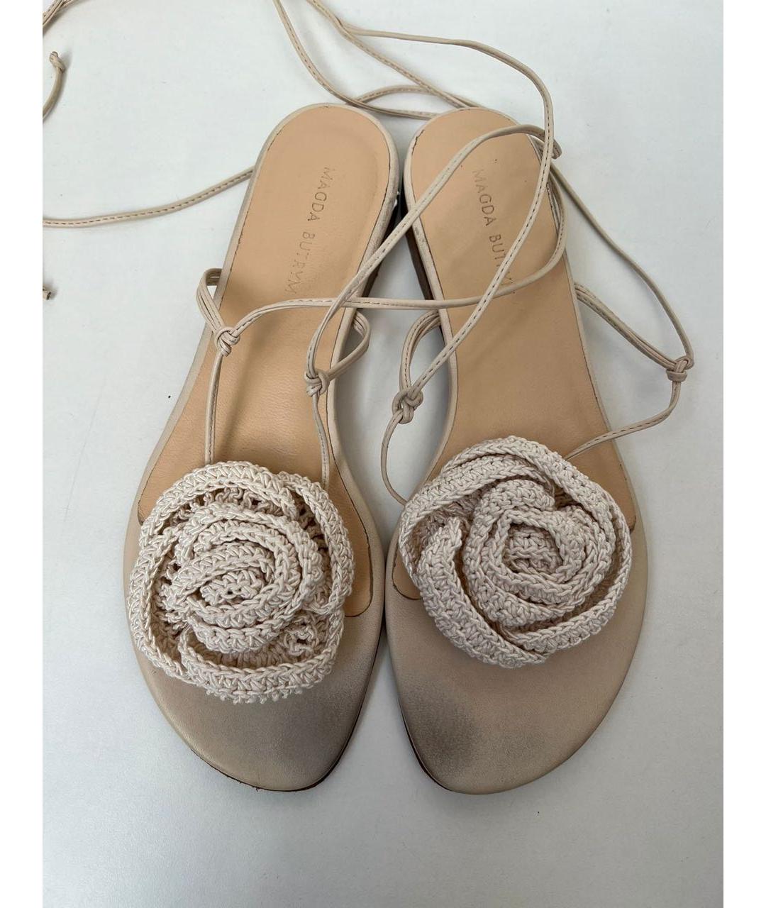 MAGDA BUTRYM Бежевые шлепанцы, фото 2