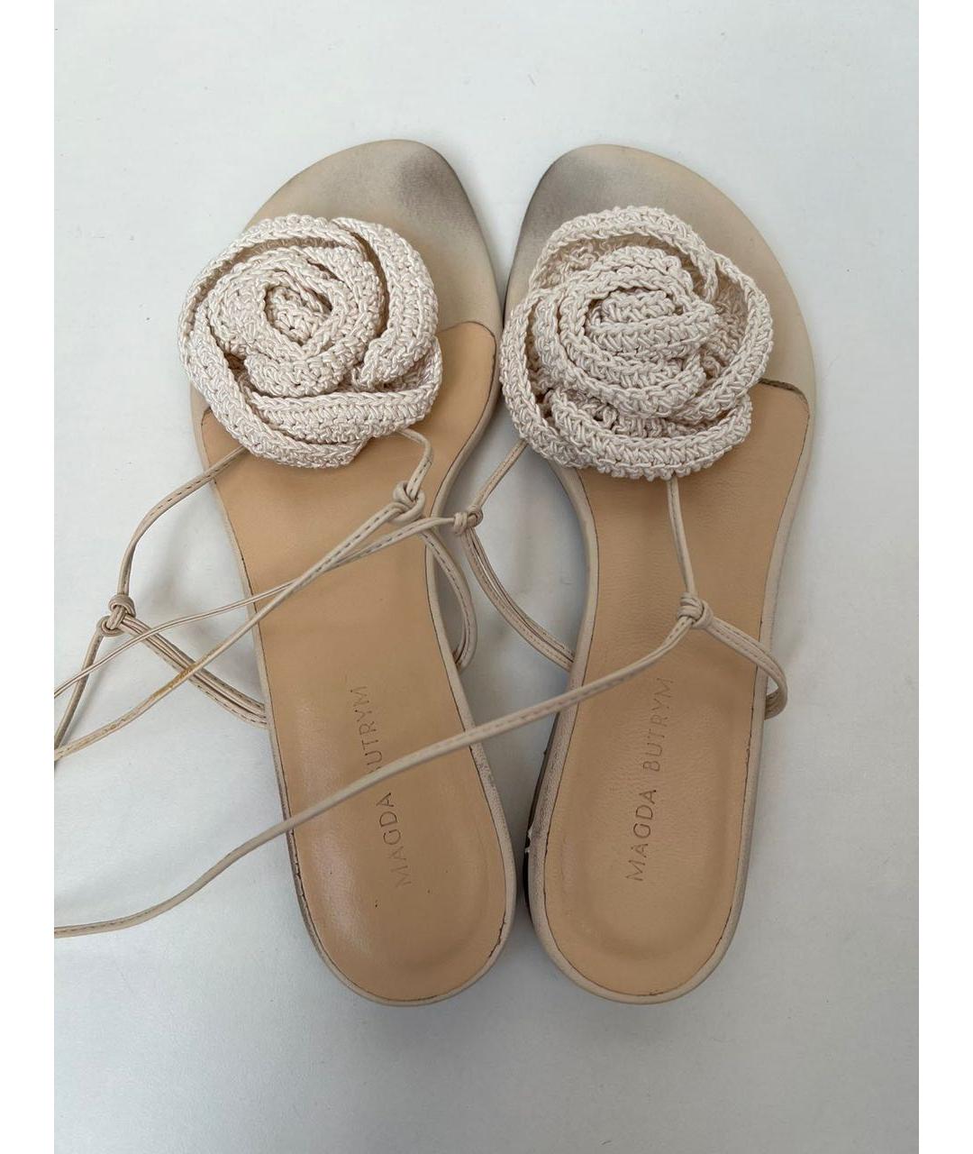 MAGDA BUTRYM Бежевые шлепанцы, фото 3