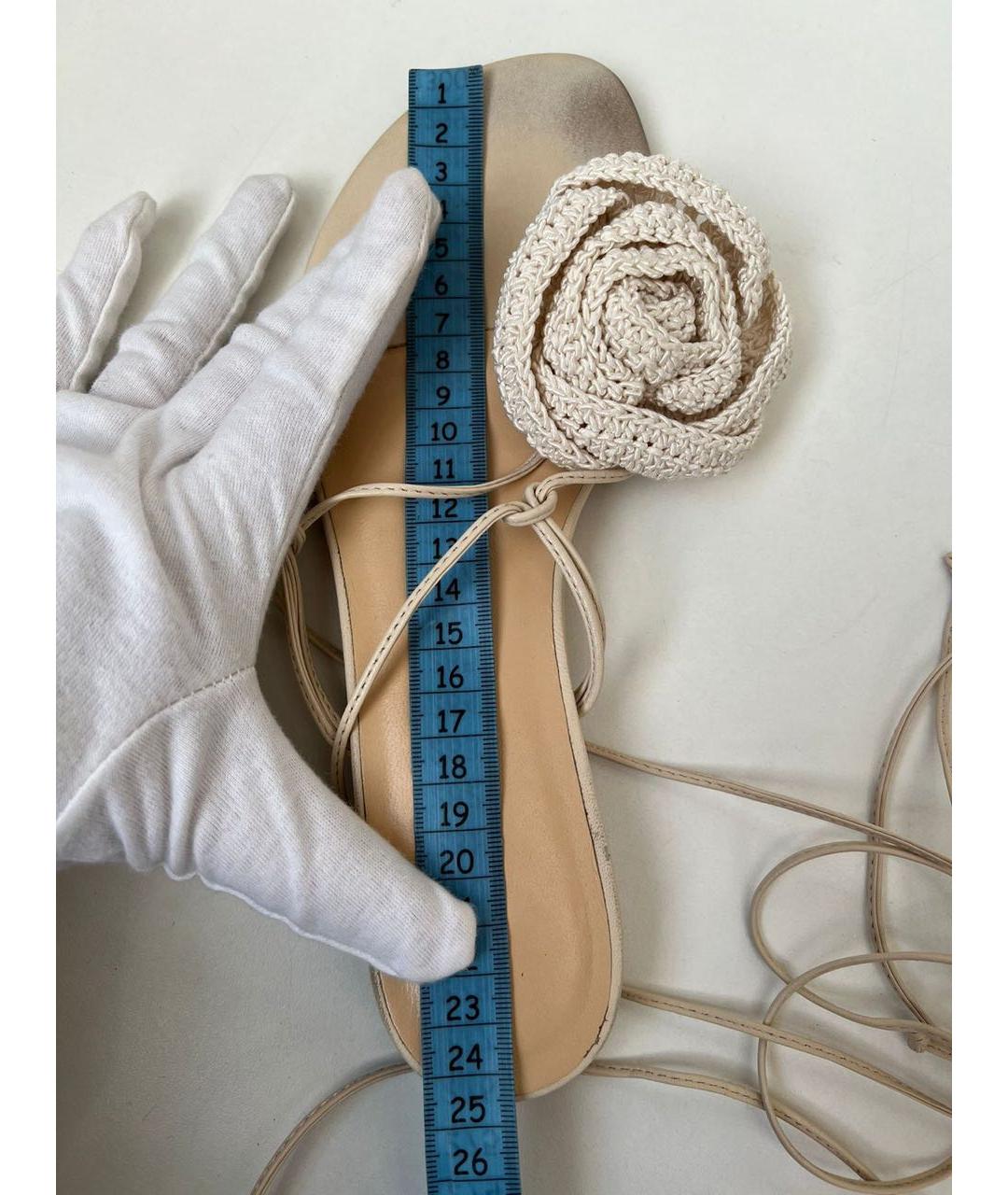 MAGDA BUTRYM Бежевые шлепанцы, фото 5
