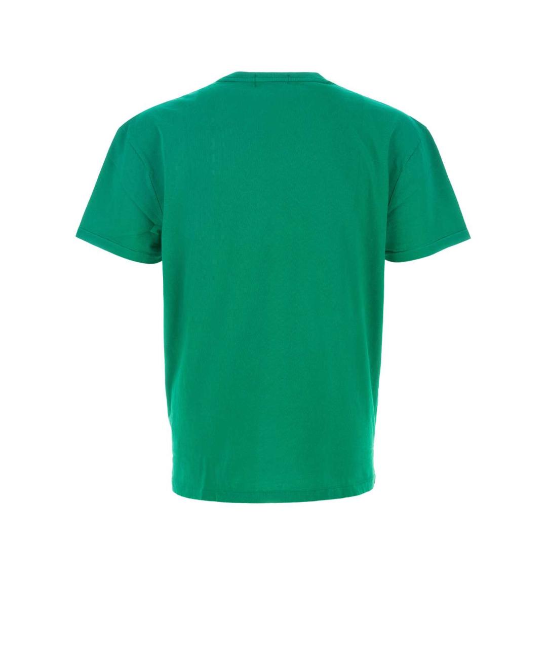 POLO RALPH LAUREN Зеленая хлопковая футболка, фото 2