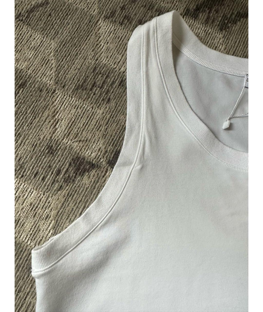 DOLCE&GABBANA Белая хлопковая майка, фото 5