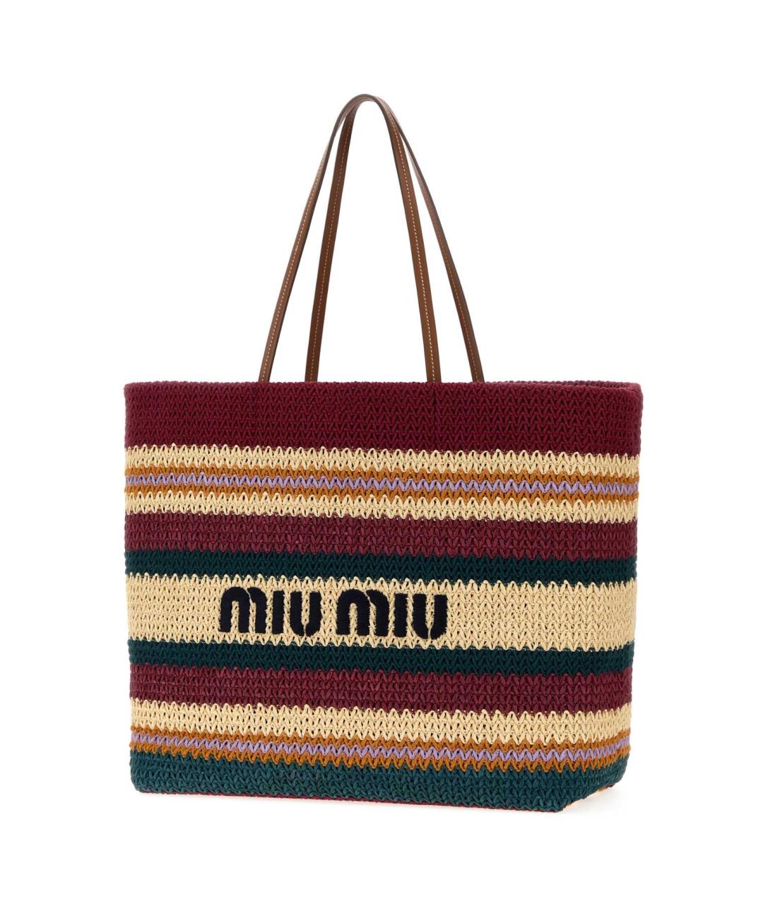 MIU MIU Мульти пелетеная сумка с короткими ручками, фото 2