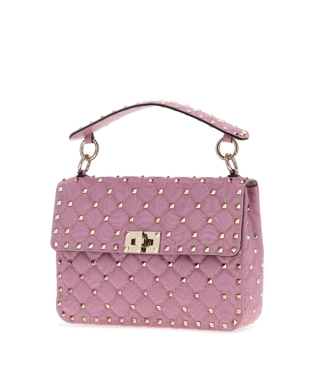 VALENTINO Розовая кожаная сумка через плечо, фото 2