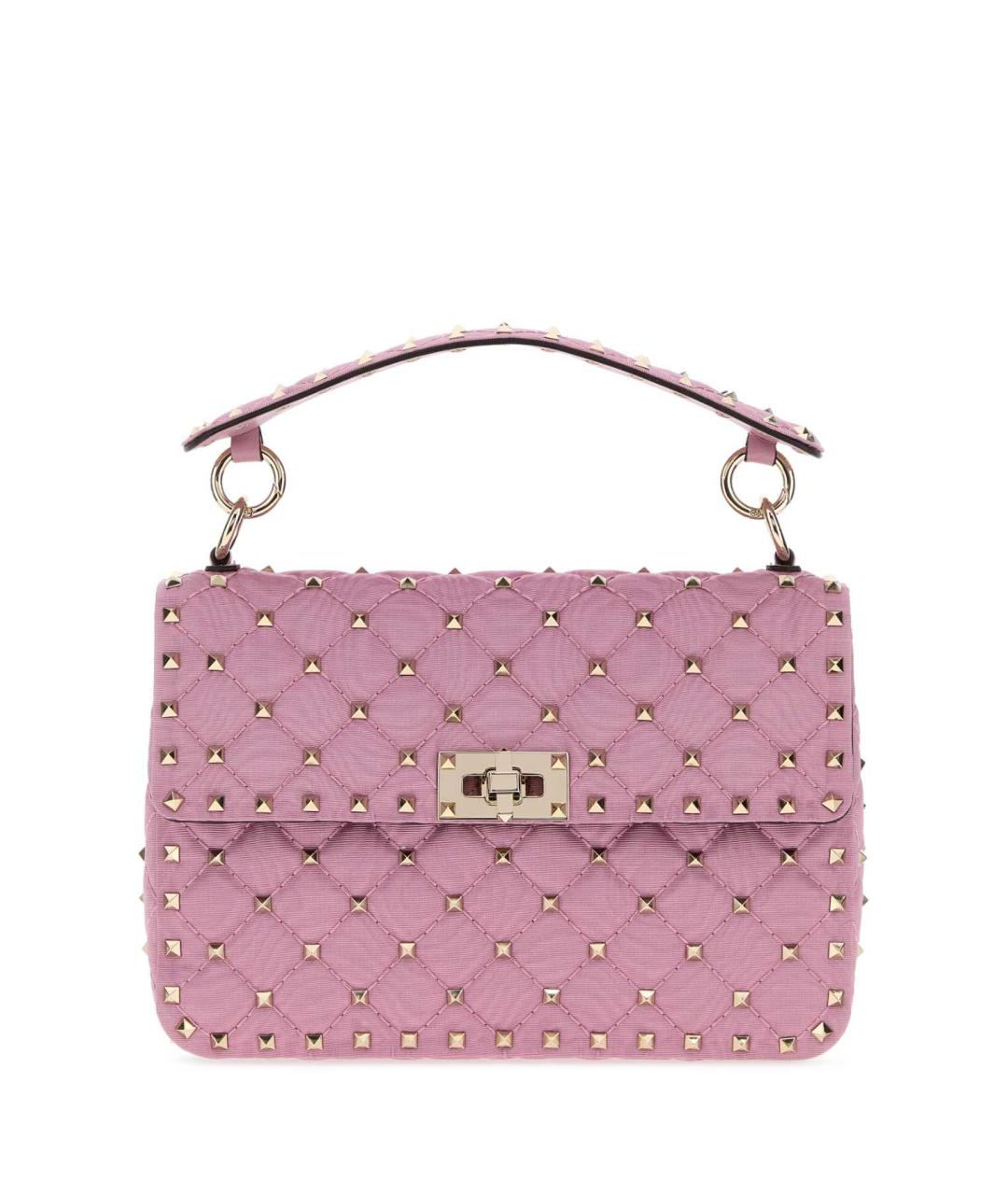 VALENTINO Розовая кожаная сумка через плечо, фото 1