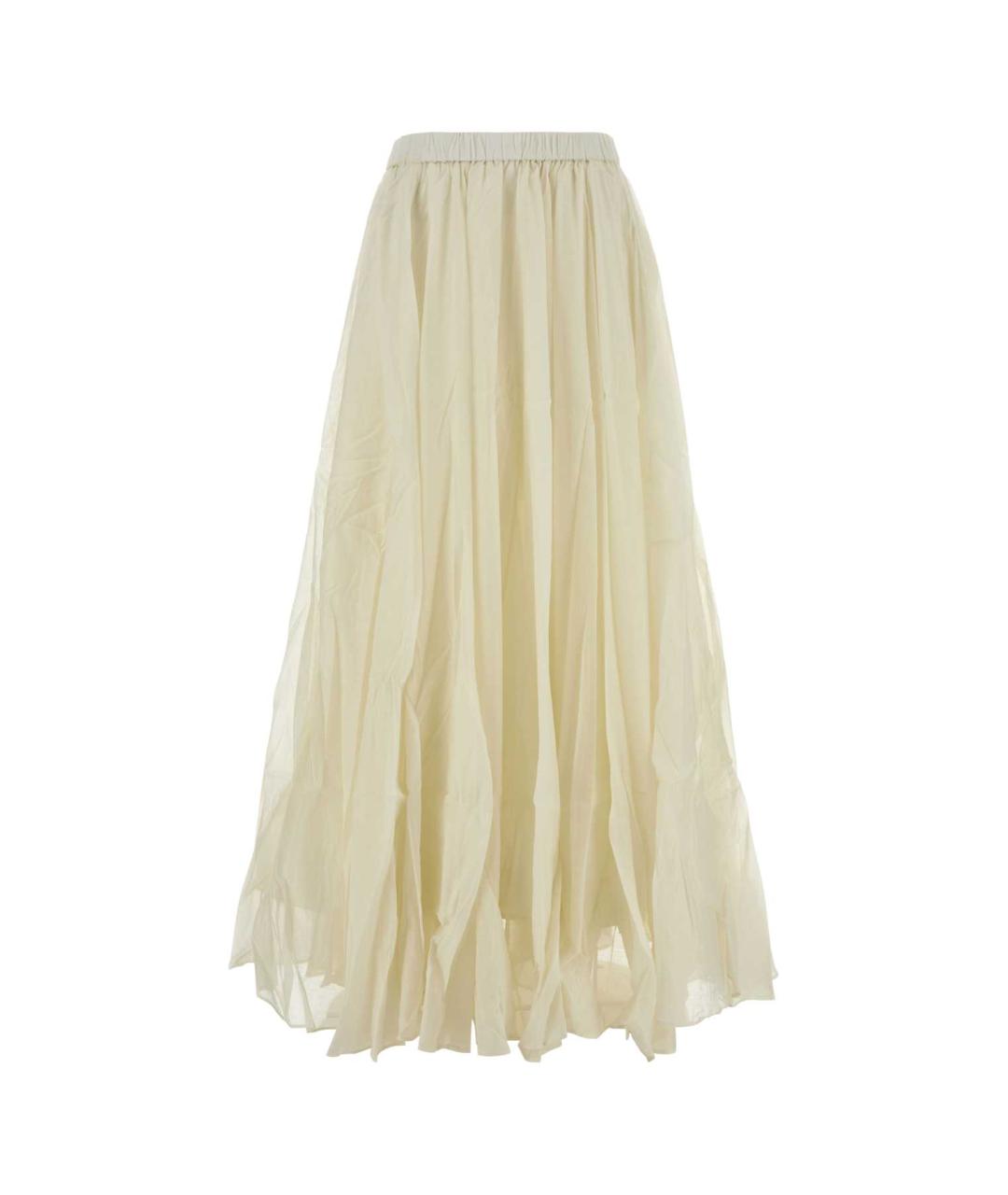 CO Белая хлопковая юбка миди, фото 1