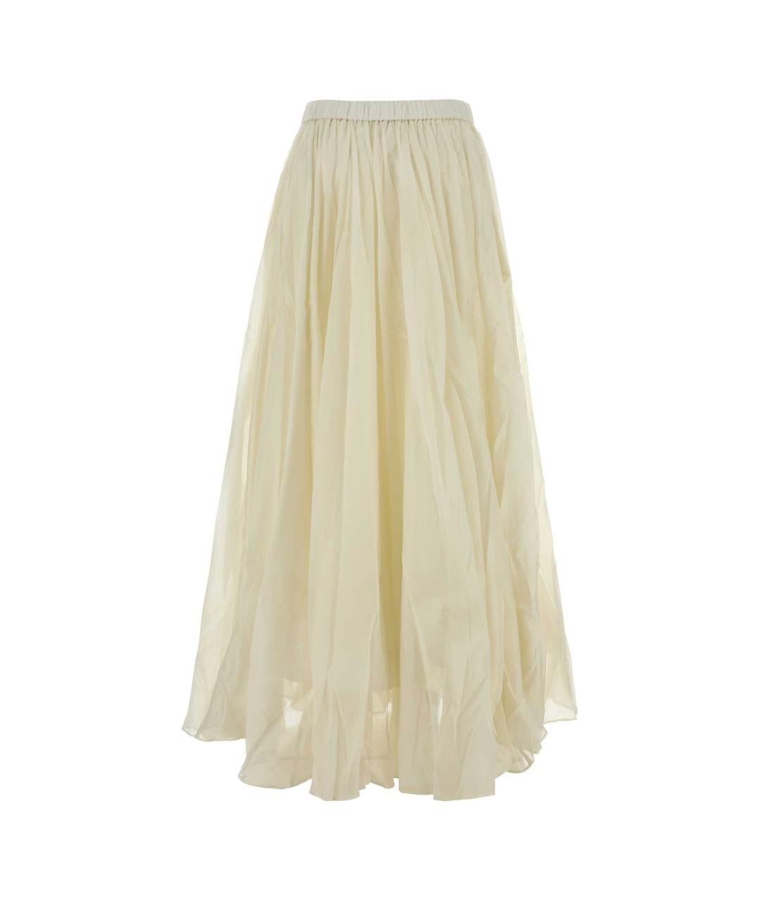 CO Белая хлопковая юбка миди, фото 2