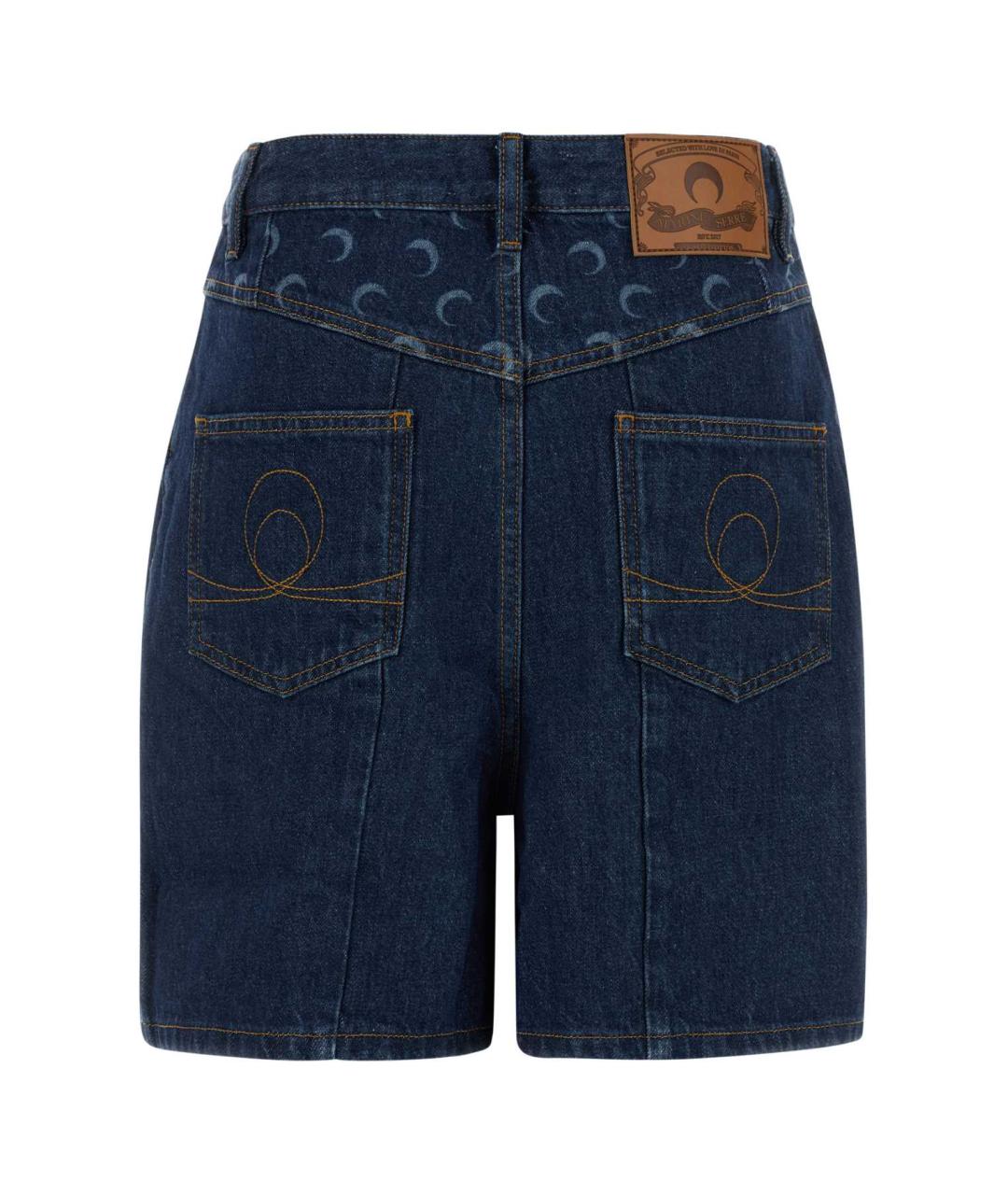 MARINE SERRE Синие хлопковые шорты, фото 2