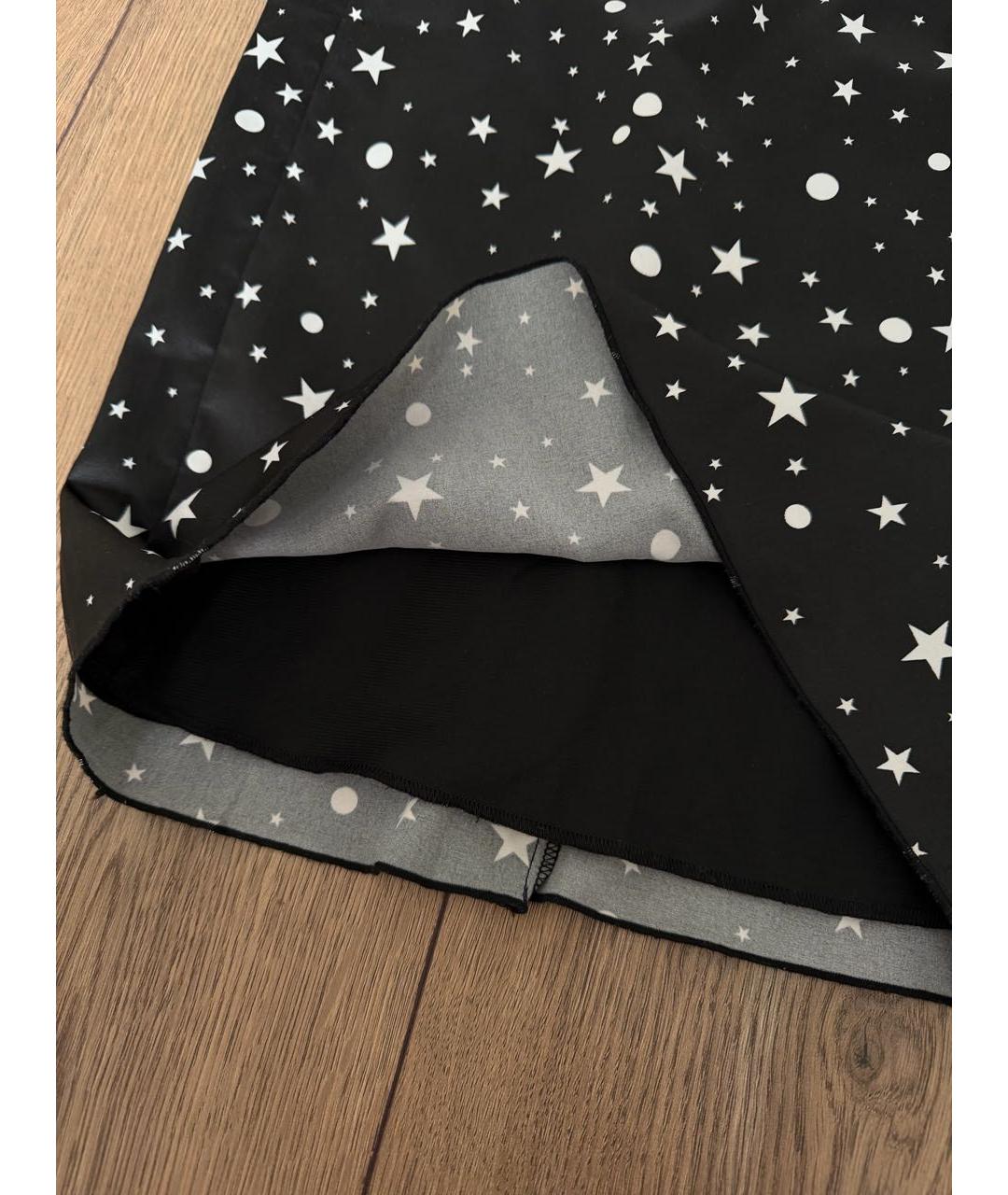 DOLCE&GABBANA Черная шелковая юбка миди, фото 5