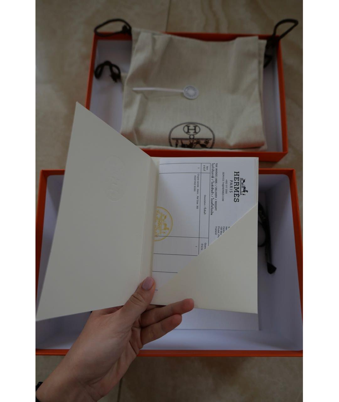 HERMES Белые кожаные сандалии, фото 5