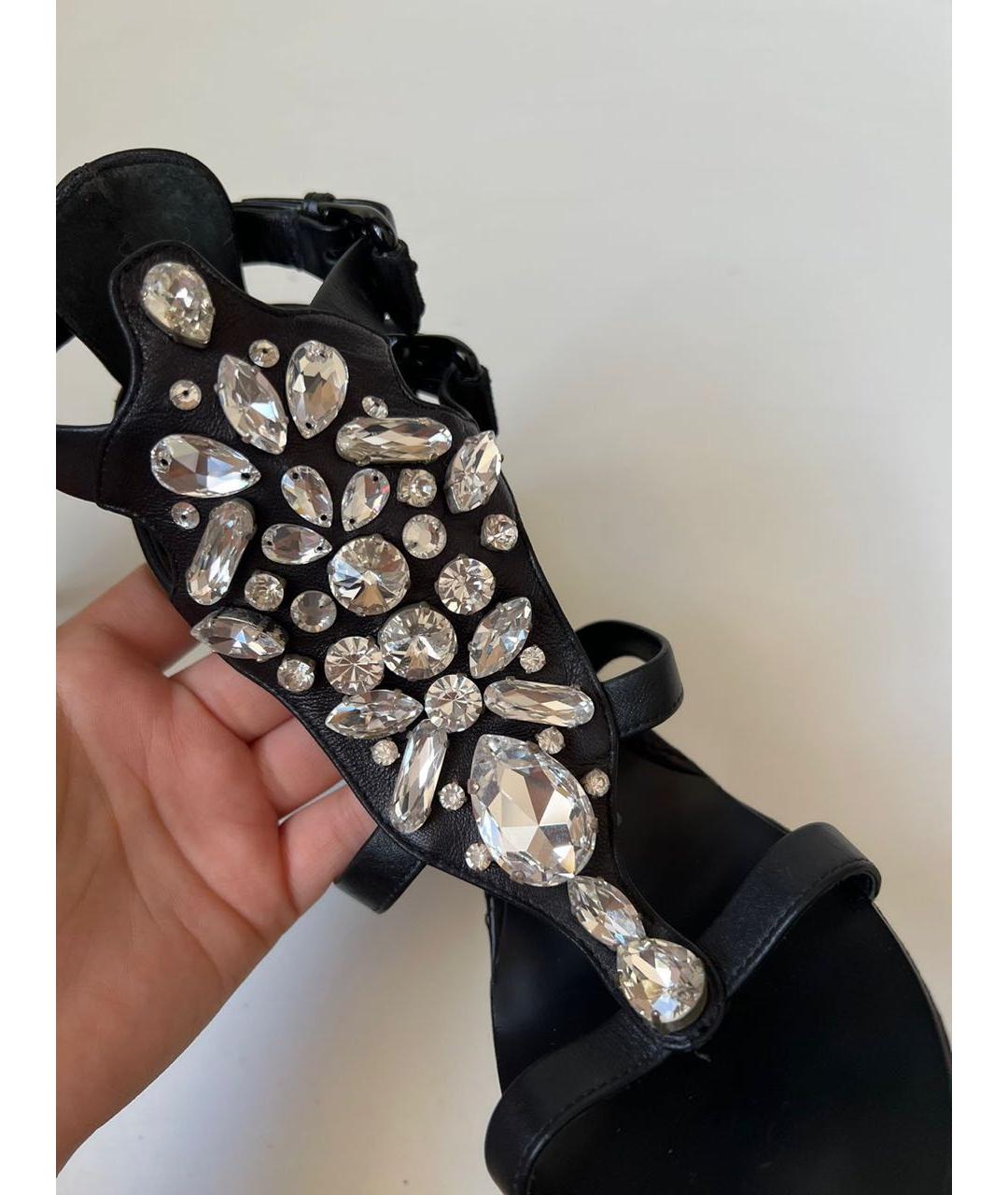 GIUSEPPE ZANOTTI DESIGN Черные босоножки, фото 6