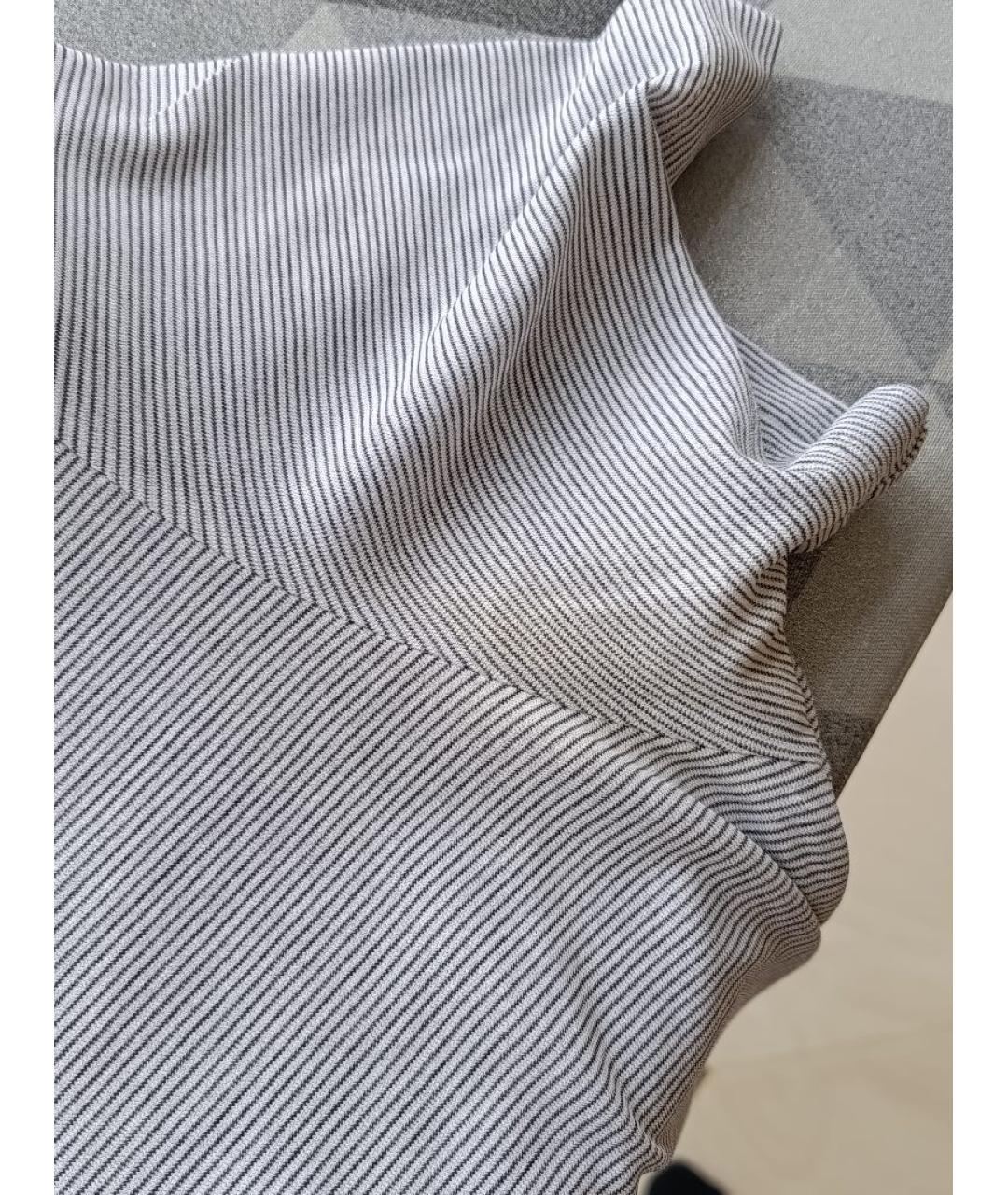 LORO PIANA Серая хлопковая футболка, фото 6