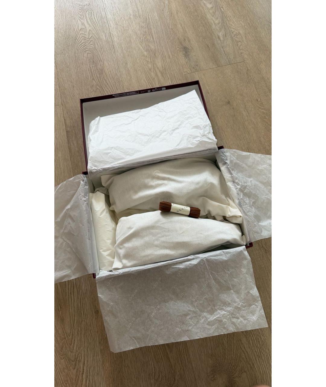 GUCCI Коричневые замшевые кеды, фото 5