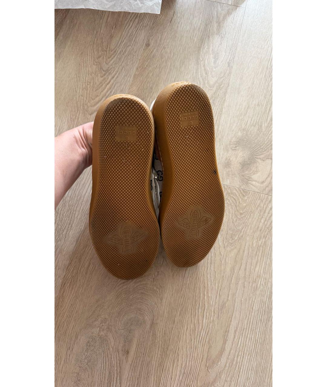 GUCCI Коричневые замшевые кеды, фото 4