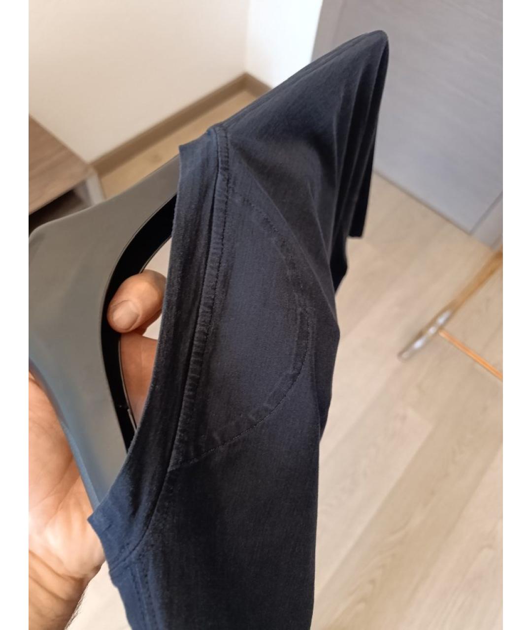 BRUNELLO CUCINELLI Синяя хлопковая футболка, фото 6